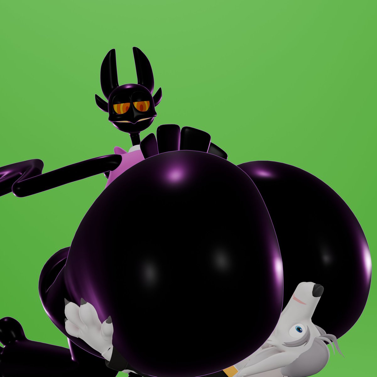 WingeDelivery's tweet photo. Just finished a commission for @oodlelally of Barnaby, looks like Dutch is the victim of the owl's big ass, along with making some renders and simple animations to test out the jiggle physics https://t.co/hen8D9R1Uk