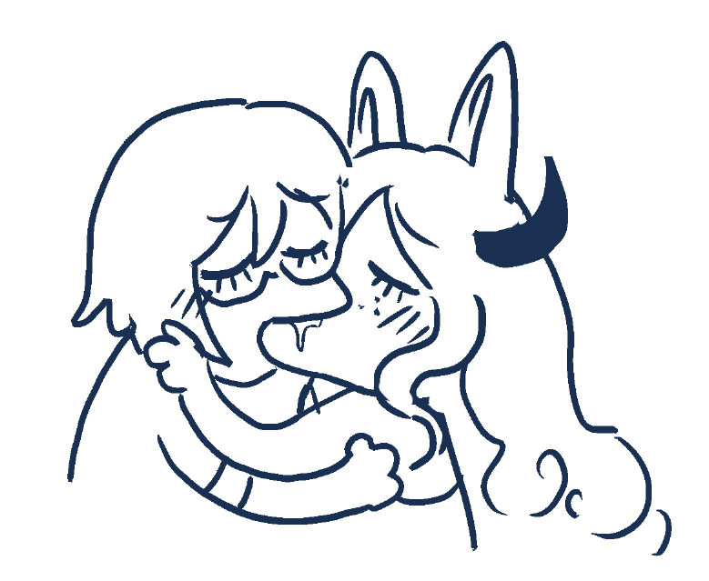 plusjealousy's tweet photo. @earslimed I drew Linda and Cordelia making out https://t.co/IALhdmjAMS