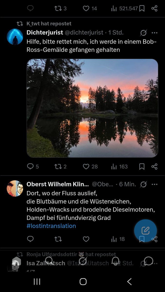 SaibotTN's tweet photo. Es gibt sie noch die schönen Dinge. #twittermatch @dichterjurist @OberstWKlink https://t.co/YQ27DFQ5B1
