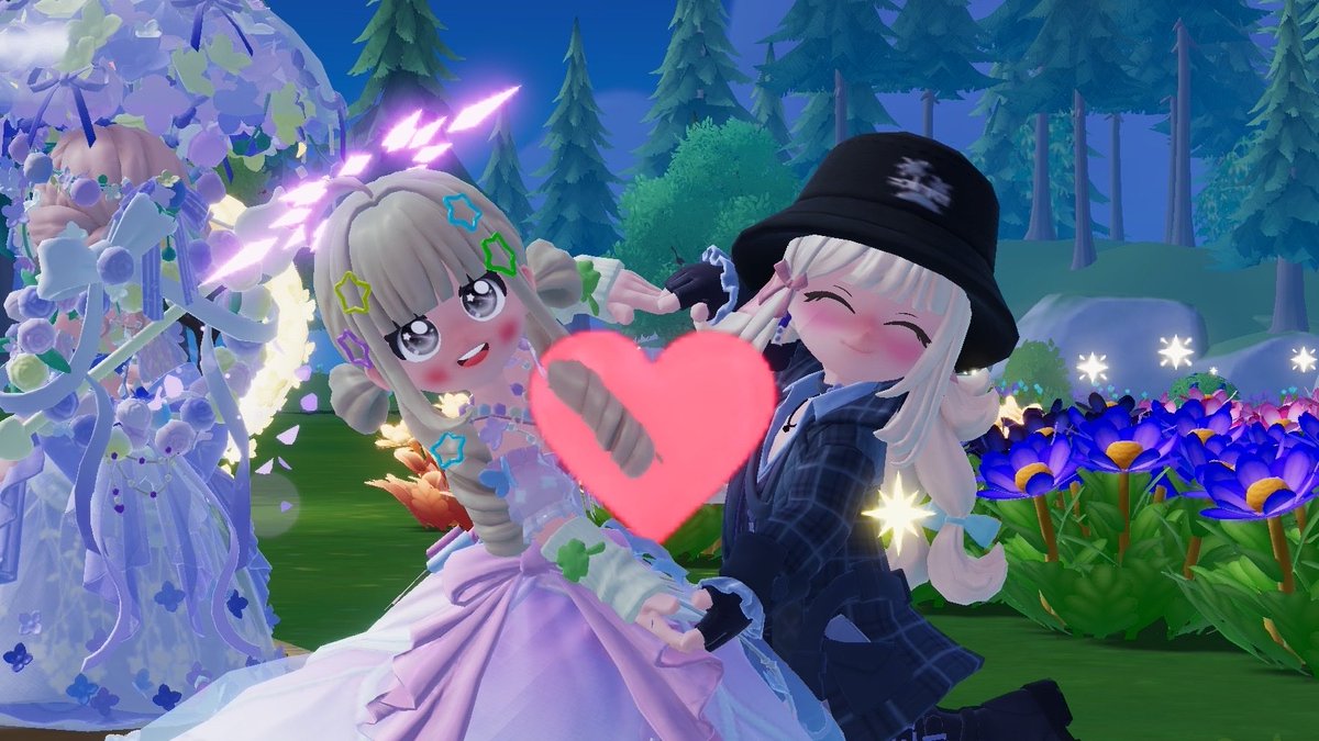 GaMe_3015's tweet photo. もふちゃんもりっちゃんも久しぶりにハトピ内で絡めて楽しかった〜！

私は変な時間に寝て変な時間に起きちゃって寝れないので、これから小林さん家のりくぴくんとモンハン討伐に行ってまいる https://t.co/UfBfAorS4P