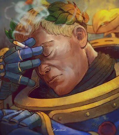 rikku_1111's tweet photo. @LordGeneral40k I am of the firm head canon that Guilliman has a communicator specifically for Leandros &amp; whenever it goes off he just sighs.
"What now...No Leandros, improper bolter care does not mean Chaos corruption...I know what the book says, I wrote it...look, just take it up with Calgar." https://t.co/lXIkDkQx7E