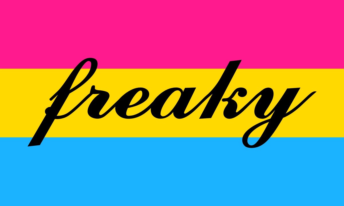 Lecasparij44's tweet photo. Flag for pansexuals who are honourably and respectably 𝓯𝓻𝓮𝓪𝓴𝔂 https://t.co/9zdfTzcezK