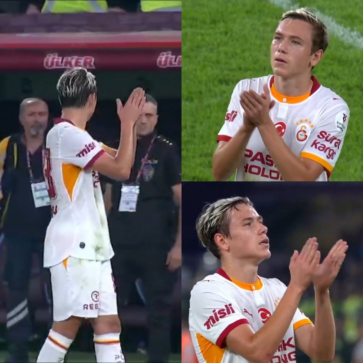 Claudioggia's tweet photo. Batrakov maç sonu deplasman tribününe doğru dönüp sahadan çıkana kadar takımı yalnız bırakmayan taraftarı uzun süre alkışladı.. https://t.co/AJS3jchH5X