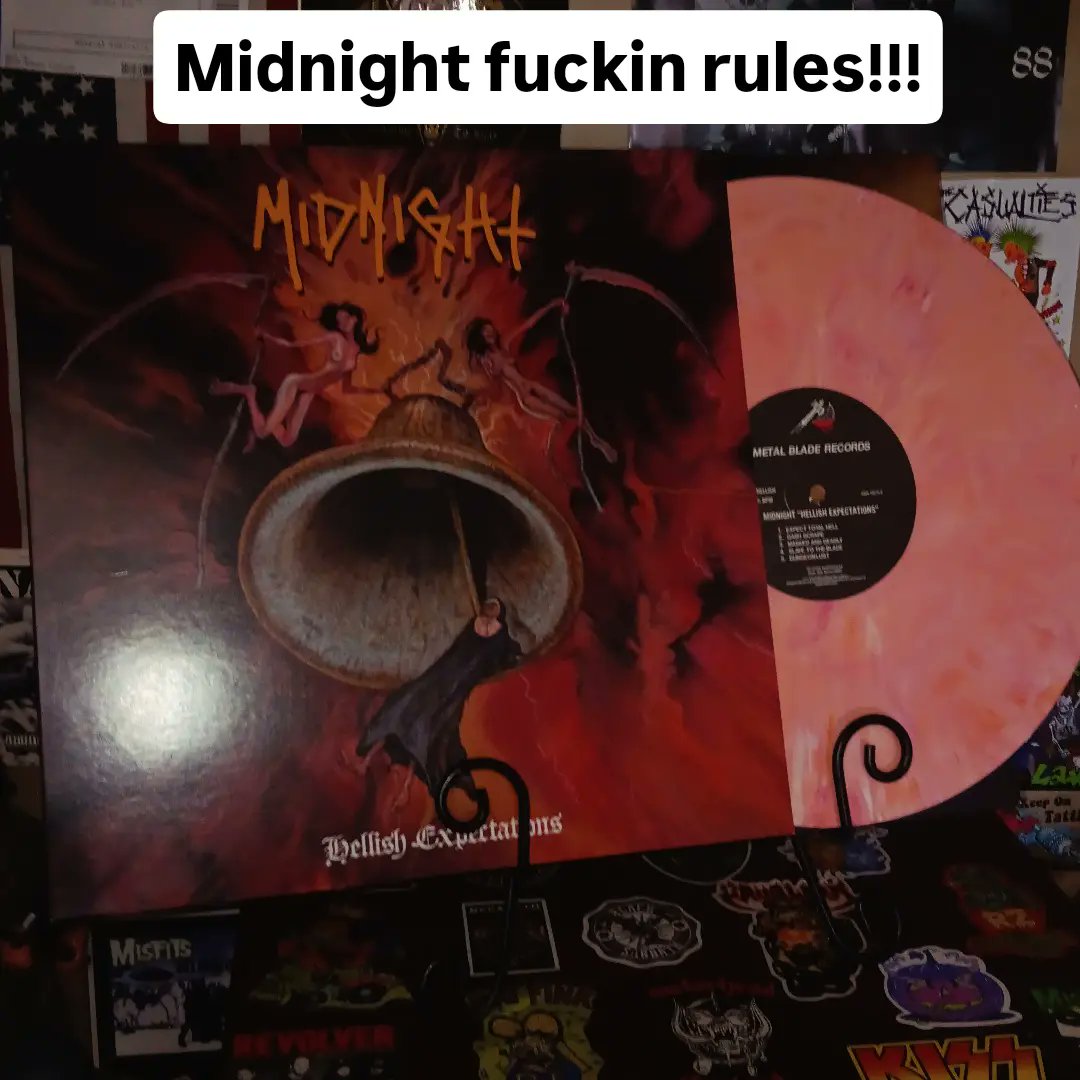 SharenRecib7wc's tweet photo. My next Saturday afternoon record is Hellish Expectations by Cleveland black metal maniacs Midnight. Released in 2024, it’s one of their best albums: a relentless 21st-century metal masterpiece and essential listening for thrash and black metal https://t.co/RisvU5Hvj5