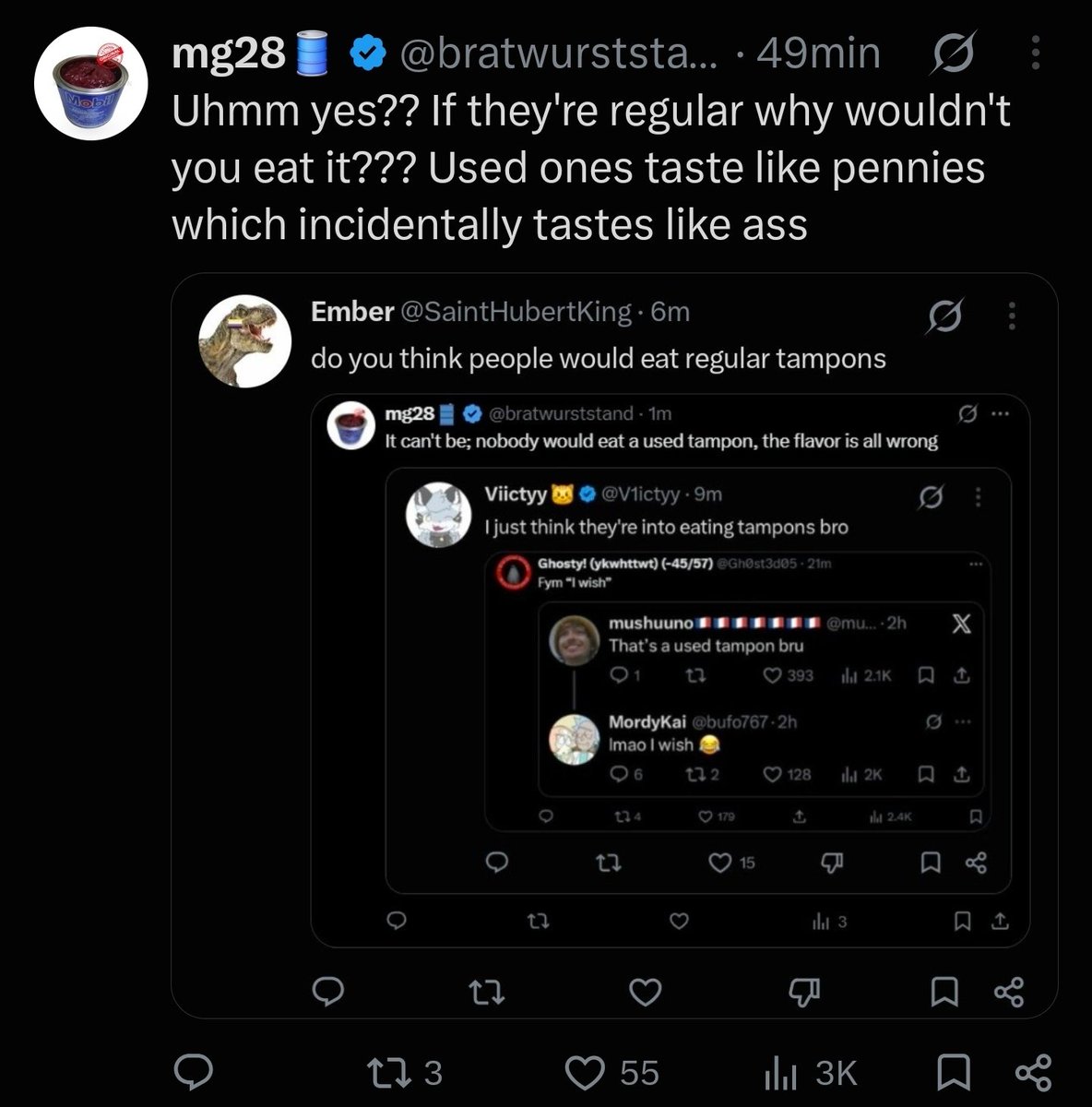 NStchigel's tweet photo. @bufo767 How do you know what ass tastes like? https://t.co/DuNnXxyRnb