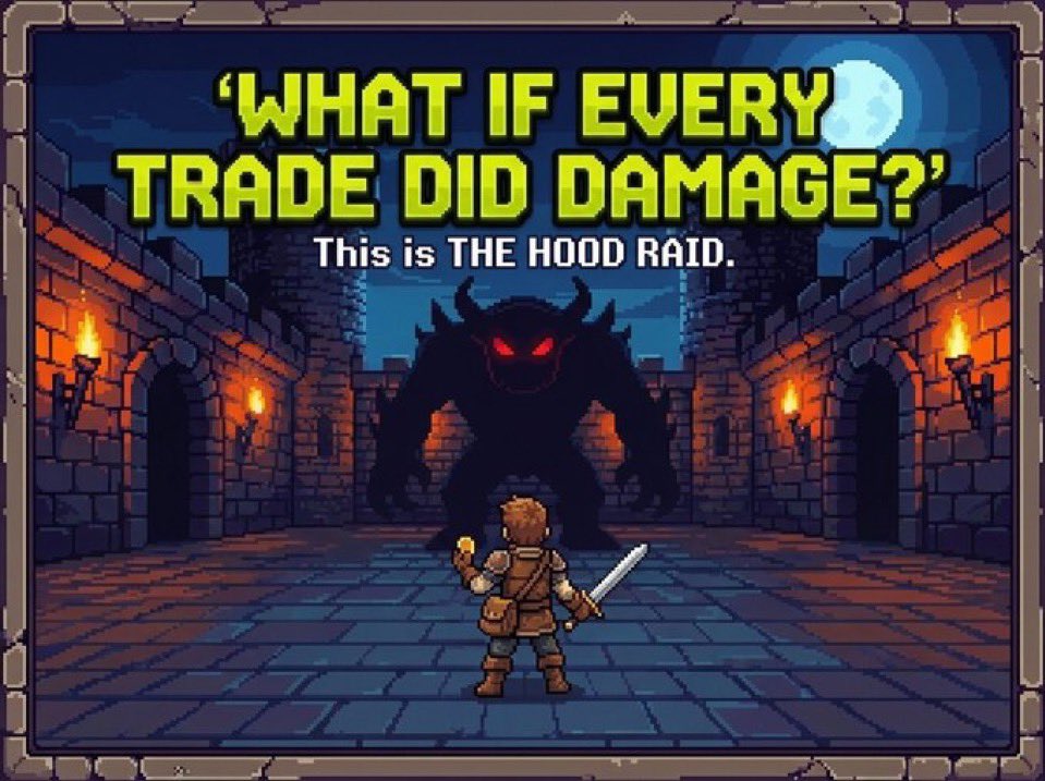 Chadx1n's tweet photo. @JR5_Crypto $RAID 🗡️

Been watching this one on the Hood. The boss-fight mechanics, loot and burns make it way more interesting than the usual meme launch. https://t.co/zVH4rww2vA