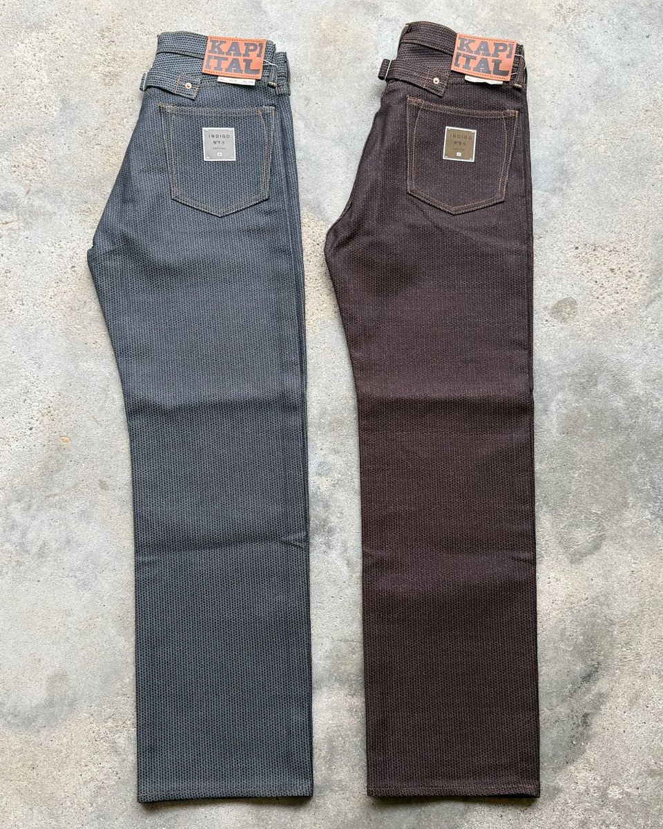 CojpGallery's tweet photo. Kapital Century Denim 5P Wide Leg Monkey TH 

Now available in a new wide straight cut, this piece features the Monkey TH silhouette with a relaxed fit through the rise and thighs.

#centurydenim #kapitaljapan #kapitalglobal https://t.co/9FPpTRPznZ