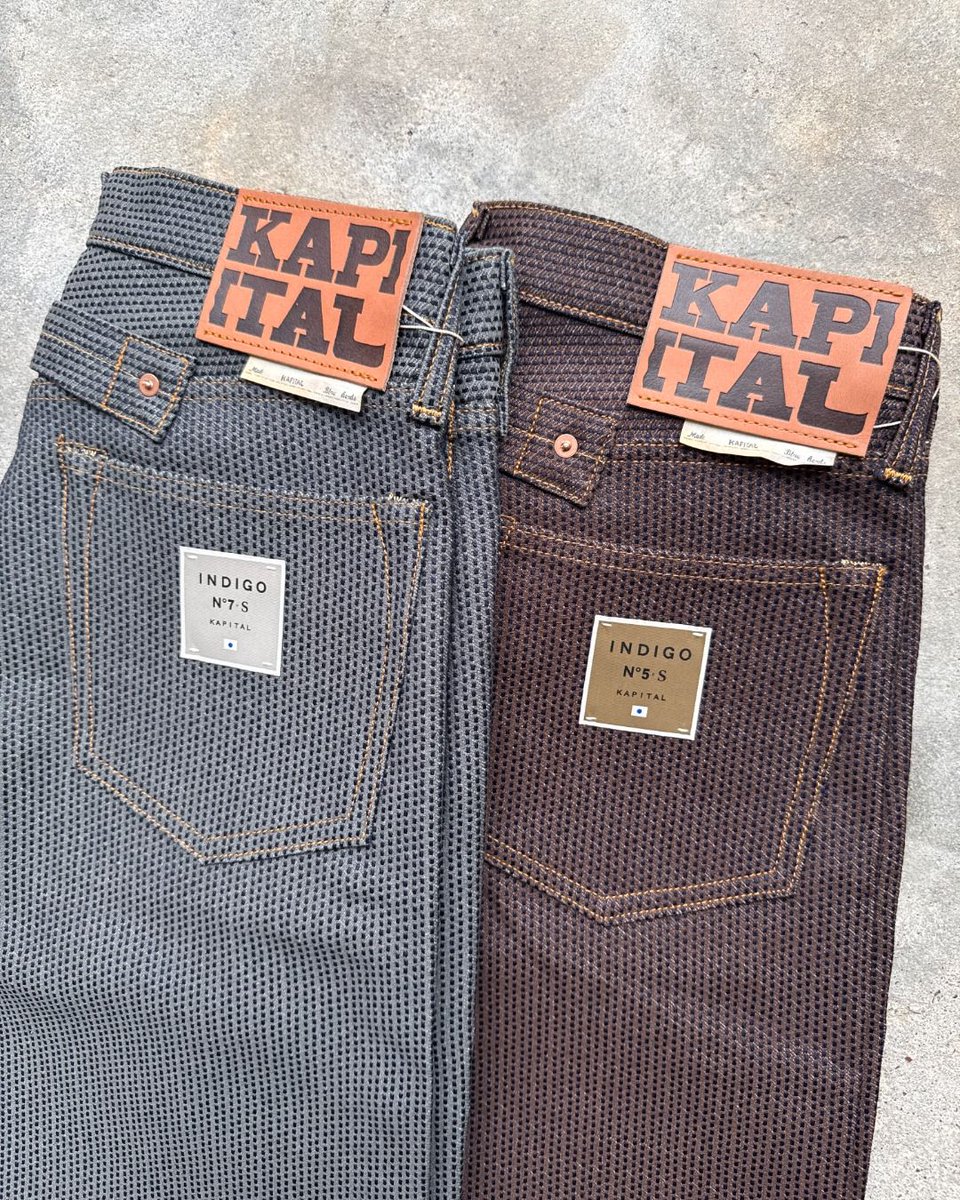 CojpGallery's tweet photo. Kapital Century Denim 5P Wide Leg Monkey TH 

Now available in a new wide straight cut, this piece features the Monkey TH silhouette with a relaxed fit through the rise and thighs.

#centurydenim #kapitaljapan #kapitalglobal https://t.co/9FPpTRPznZ