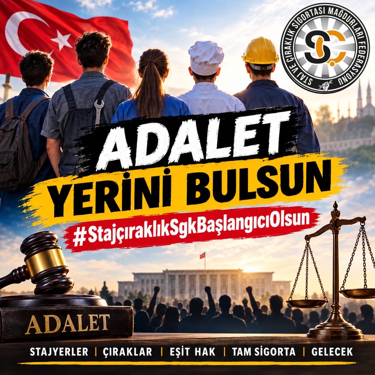 CirakStajFED's tweet photo. TÜRKİYE BÜYÜK MİLLET MECLİSİ PLAN VE BÜTÇE KOMİSYONU BAŞKANLIĞINA
Konu: Staj ve Çıraklık Sigortası 
Mağduriyetinin Giderilmesi, Uzun Vadeli Sigorta Başlangıcı Sayılması.

@mehmedmus 
@ifarukaksu 
@oerdem42 
@Nilgun_OK 
@sadullahkisacik 
@ayyuceturkestas 
@resulkurt34 
@haltinsoy68 
@orhanyegin 
@Mv_CavitAri 
@ahmetkilic16 
@GulizarBicer 
@AdaletKaya_ 
@ejderacikkapi 
@OzgurKarabat34 
@yasarkirkpinarr 
@UmitOzlale 
@cevdetakaychp 
@NecmettinErkan_
@MKalayci42 
@AVBakirlioglu 
@kamurantanhan47 
@GulsoySeydi 
@tahsinocakli 
@ertugkocacik 
@AvukatErsanAksu 
@55erhanusta 
@ismailgunes64 
@suleymansahan66 
@bakiersoymhp
 @SaruhanOluc
@isikhanvedat 
@memetsimsek

Çalışma hayatına erken yaşlarda, üretimin tam merkezinde başlayan stajyer ve çıraklar olarak Sosyal Güvenlik Sisteminde ciddi bir eşitsizlikle karşı karşıyayız. İşyerlerine ilk adımı attığımız gün tarafımıza SGK tescil numarası verilmiş ve sigortamızın başlatıldığı beyan edilmiştir. Ancak bu sigorta yalnızca "kısa vadeli" sigorta kollarına prim yatırılmasıyla sınırlı kalmış, uzun vadeli yaşlılık ve emeklilik primleri kapsam dışında bırakılmıştır. Bu durum, çocuk yaşta ter döken milyonlarca vatandaşı emeklilikte ciddi bir mağduriyetle baş başa bırakmıştır.  

Sosyal güvenlik mevzuatındaki mevcut uygulamalar ve Anayasa’nın eşitlik ilkesi çerçevesinde bakıldığında durum şu çelişkileri ortaya koymaktadır:

Avukatlık Stajı Borçlanması: 5510 sayılı Kanun’un 41. maddesi uyarınca avukatlara staj dönemleri için borçlanma imkânı tanınmış ve bu hak borçlanılan süreleri sigortalılık başlangıcına çekme imkânı sağlamıştır.  

Yurt Dışı Borçlanması: Yurt dışından gelen vatandaşların bulundukları ülkelerdeki ilk işe giriş veya staj tarihleri Türkiye'de de sigorta başlangıcı olarak kabul edilmektedir. 

Adaletsiz Ayrışma: Avukatlara tanınan ve yurt dışı borçlanmasında geçerli olan bu hakların, bu ülkenin üretimine çocuk yaşta bedenen katılan stajyer ve çıraklara tanınmaması Anayasa’nın "Kanun Önünde Eşitlik" ilkesine aykırılık oluşturmaktadır.

Yargıtay İçtihatları ve Üretime Katılım Gerçeği

Yargıtay 10. Hukuk Dairesi'nin ve iş mahkemelerinin son dönemde verdiği emsal kararlar, stajyer ve çırakların sanılanın aksine sadece "öğrenim" görmediğini, doğrudan üretimin ve çalışma hayatının bir parçası olduğunu tescillemiştir. Yüksek yargı, fiilen üretime katılan ve beden gücüyle çalışan kişilerin hakiki anlamda sigortalı sayılması gerektiğini vurgulayarak bu mağduriyetin hukuki zeminini netleştirmiştir.  

Taleplerimiz  
Plan ve Bütçe Komisyonu’nda görüşülmekte olan bütçe ve kanun teklifi süreçlerinde bu sesin duyulmasını istiyoruz:

Staj ve çıraklık dönemindeki ilk tescil tarihlerinin uzun vadeli sigorta kolları başlangıcı olarak kabul edilmesini, 

Yargı kararlarının gösterdiği "fiili üretim" gerçeğinin yasama organı tarafından görmezden gelinmeyip yasal düzenlemeyle çözüme kavuşturulmasını arz ve talep ederiz.

Saygılarımızla,
Staj ve Çıraklık Sigortası Mağdurları Federasyonu

Adalet Yerini Bulsun
#StajçıraklıkSgkBaşlangıcıOlsun