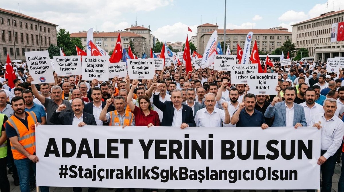 CirakStajFED's tweet photo. TÜRKİYE BÜYÜK MİLLET MECLİSİ PLAN VE BÜTÇE KOMİSYONU BAŞKANLIĞINA
Konu: Staj ve Çıraklık Sigortası 
Mağduriyetinin Giderilmesi, Uzun Vadeli Sigorta Başlangıcı Sayılması.

@mehmedmus 
@ifarukaksu 
@oerdem42 
@Nilgun_OK 
@sadullahkisacik 
@ayyuceturkestas 
@resulkurt34 
@haltinsoy68 
@orhanyegin 
@Mv_CavitAri 
@ahmetkilic16 
@GulizarBicer 
@AdaletKaya_ 
@ejderacikkapi 
@OzgurKarabat34 
@yasarkirkpinarr 
@UmitOzlale 
@cevdetakaychp 
@NecmettinErkan_
@MKalayci42 
@AVBakirlioglu 
@kamurantanhan47 
@GulsoySeydi 
@tahsinocakli 
@ertugkocacik 
@AvukatErsanAksu 
@55erhanusta 
@ismailgunes64 
@suleymansahan66 
@bakiersoymhp
 @SaruhanOluc
@isikhanvedat 
@memetsimsek

Çalışma hayatına erken yaşlarda, üretimin tam merkezinde başlayan stajyer ve çıraklar olarak Sosyal Güvenlik Sisteminde ciddi bir eşitsizlikle karşı karşıyayız. İşyerlerine ilk adımı attığımız gün tarafımıza SGK tescil numarası verilmiş ve sigortamızın başlatıldığı beyan edilmiştir. Ancak bu sigorta yalnızca "kısa vadeli" sigorta kollarına prim yatırılmasıyla sınırlı kalmış, uzun vadeli yaşlılık ve emeklilik primleri kapsam dışında bırakılmıştır. Bu durum, çocuk yaşta ter döken milyonlarca vatandaşı emeklilikte ciddi bir mağduriyetle baş başa bırakmıştır.  

Sosyal güvenlik mevzuatındaki mevcut uygulamalar ve Anayasa’nın eşitlik ilkesi çerçevesinde bakıldığında durum şu çelişkileri ortaya koymaktadır:

Avukatlık Stajı Borçlanması: 5510 sayılı Kanun’un 41. maddesi uyarınca avukatlara staj dönemleri için borçlanma imkânı tanınmış ve bu hak borçlanılan süreleri sigortalılık başlangıcına çekme imkânı sağlamıştır.  

Yurt Dışı Borçlanması: Yurt dışından gelen vatandaşların bulundukları ülkelerdeki ilk işe giriş veya staj tarihleri Türkiye'de de sigorta başlangıcı olarak kabul edilmektedir. 

Adaletsiz Ayrışma: Avukatlara tanınan ve yurt dışı borçlanmasında geçerli olan bu hakların, bu ülkenin üretimine çocuk yaşta bedenen katılan stajyer ve çıraklara tanınmaması Anayasa’nın "Kanun Önünde Eşitlik" ilkesine aykırılık oluşturmaktadır.

Yargıtay İçtihatları ve Üretime Katılım Gerçeği

Yargıtay 10. Hukuk Dairesi'nin ve iş mahkemelerinin son dönemde verdiği emsal kararlar, stajyer ve çırakların sanılanın aksine sadece "öğrenim" görmediğini, doğrudan üretimin ve çalışma hayatının bir parçası olduğunu tescillemiştir. Yüksek yargı, fiilen üretime katılan ve beden gücüyle çalışan kişilerin hakiki anlamda sigortalı sayılması gerektiğini vurgulayarak bu mağduriyetin hukuki zeminini netleştirmiştir.  

Taleplerimiz  
Plan ve Bütçe Komisyonu’nda görüşülmekte olan bütçe ve kanun teklifi süreçlerinde bu sesin duyulmasını istiyoruz:

Staj ve çıraklık dönemindeki ilk tescil tarihlerinin uzun vadeli sigorta kolları başlangıcı olarak kabul edilmesini, 

Yargı kararlarının gösterdiği "fiili üretim" gerçeğinin yasama organı tarafından görmezden gelinmeyip yasal düzenlemeyle çözüme kavuşturulmasını arz ve talep ederiz.

Saygılarımızla,
Staj ve Çıraklık Sigortası Mağdurları Federasyonu

Adalet Yerini Bulsun
#StajçıraklıkSgkBaşlangıcıOlsun