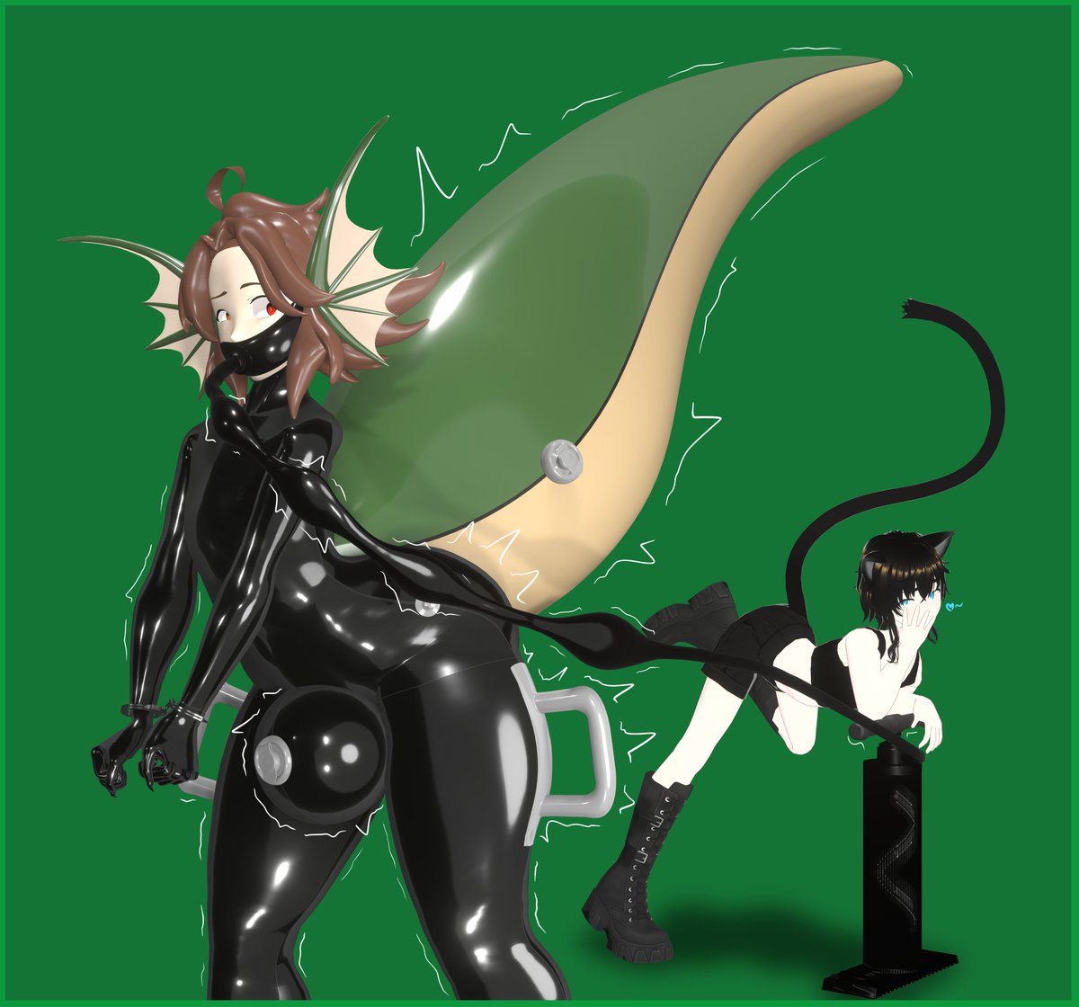 SqueakyRay's tweet photo. You know what they say, don't leave mischievous catboys next to air pumps and potentially bullyable bois who got themselves stuck-

Last of the older batch of patreon pics that I didn't post. Featuring Ashe belonging to https://t.co/1Mu2lYvqqu https://t.co/FoP2NDpZBV