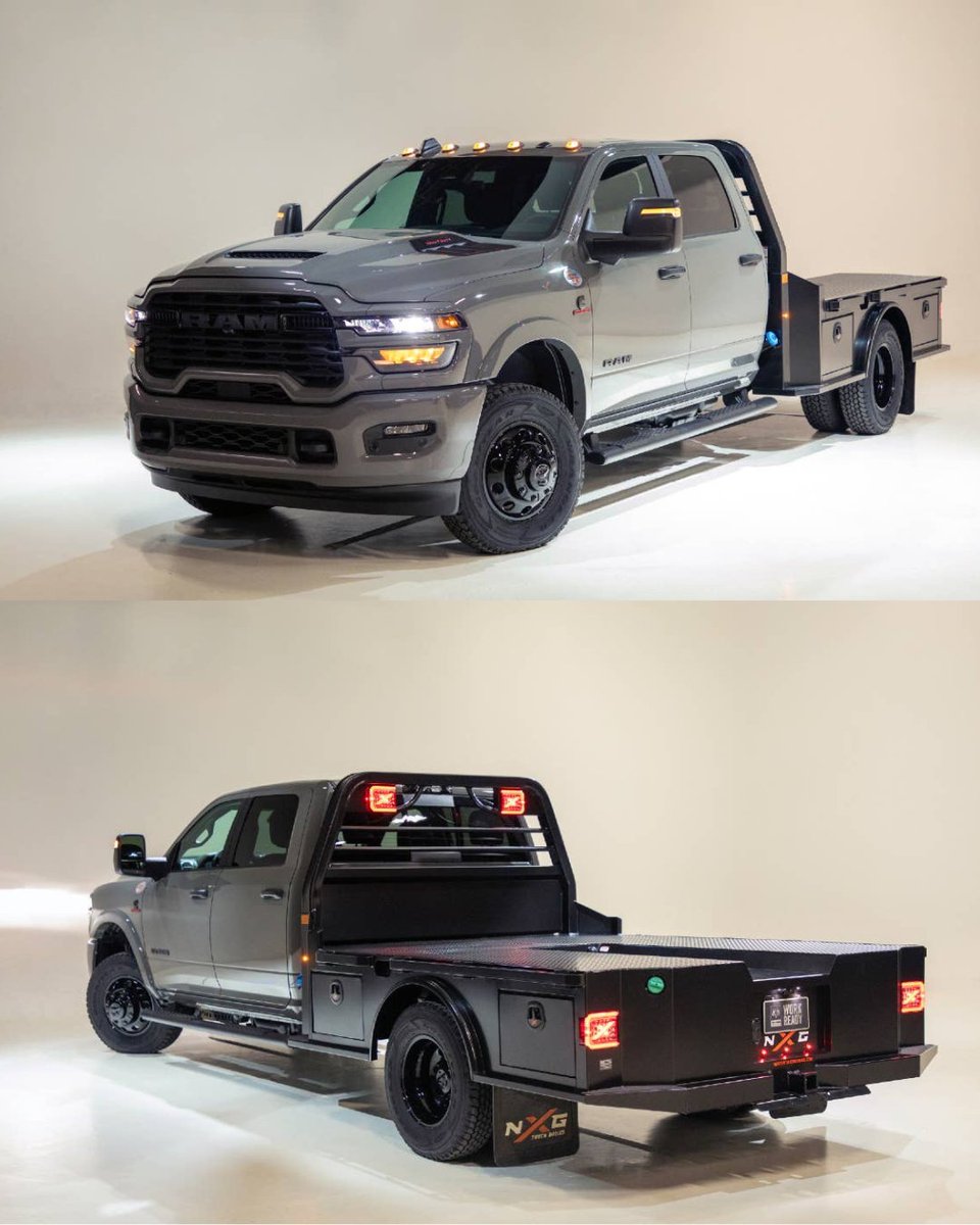 VanAutoShow's tweet photo. 🛻Ram is taking its hardest-working trucks to the dark side.

For 2027, the Ram Chassis Cab gets a new Night Edition package for Big Horn and Laramie models, bringing a bold blackout treatment to this commercial workhorse.

Read more: https://t.co/HgdV9JZ4Q4 https://t.co/hziAT81TcU