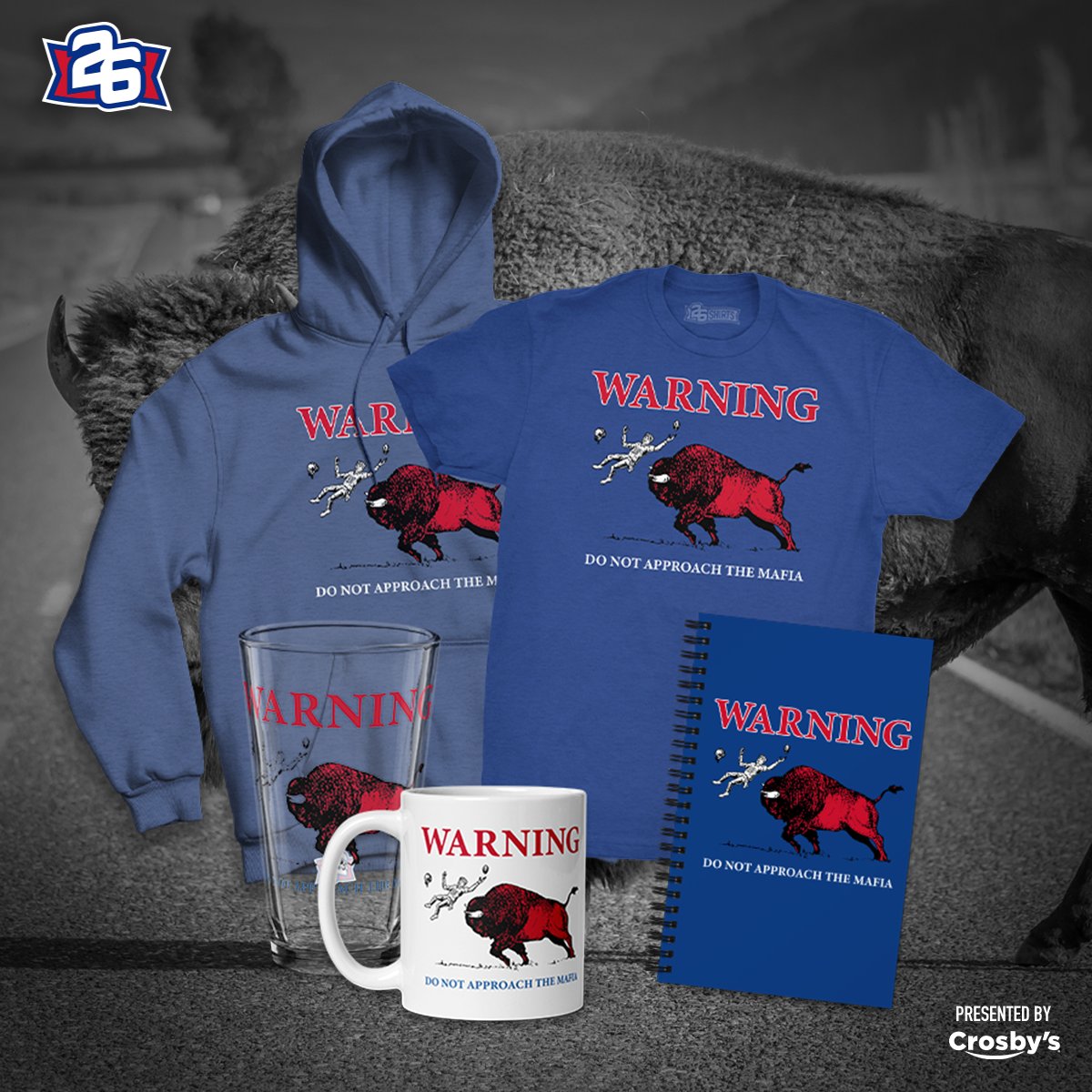 26shirts's tweet photo. ⚠️ WARNING ⚠️

DO NOT APPROACH THE MAFIA

A Buffalo spin on those familiar National Parks warning signs, "Do Not Approach" is presented by @CrosbysStores to support the family of Laura Gillette:
https://t.co/QcjT5Ymi6f #BillsMafia https://t.co/Gx1p7lrwD7