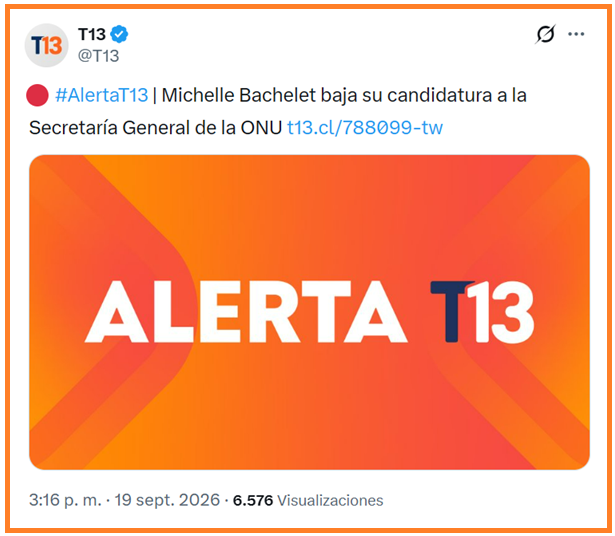 sergiou01329861's tweet photo. No... ella no baja nada.
A Bachelet la bajaron países que le quitaron su apoyo al cargo por ser una comunista ambiciosa que como Alta Comisionada de la ONU se dedicó a blanquear a dictaduras comunistas en vez de liberar a pueblos sometidos a gobiernos totalitarios de izquierda. https://t.co/67ez4a4ZIw