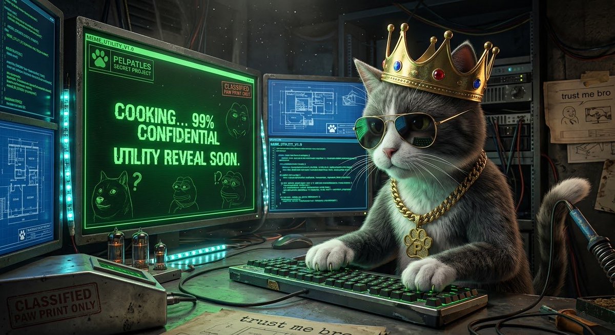 Pelpatles's tweet photo. 🤫 COOKING MODE: ON 🤫

In the secret cat lab...
Something... chaotic.
Something... useful.
Something... actually not a scam.

Real utilities for real degenerates, made by the King himself 👑🐾

Trust me, bro. 🤫 https://t.co/GBCLtP42UR