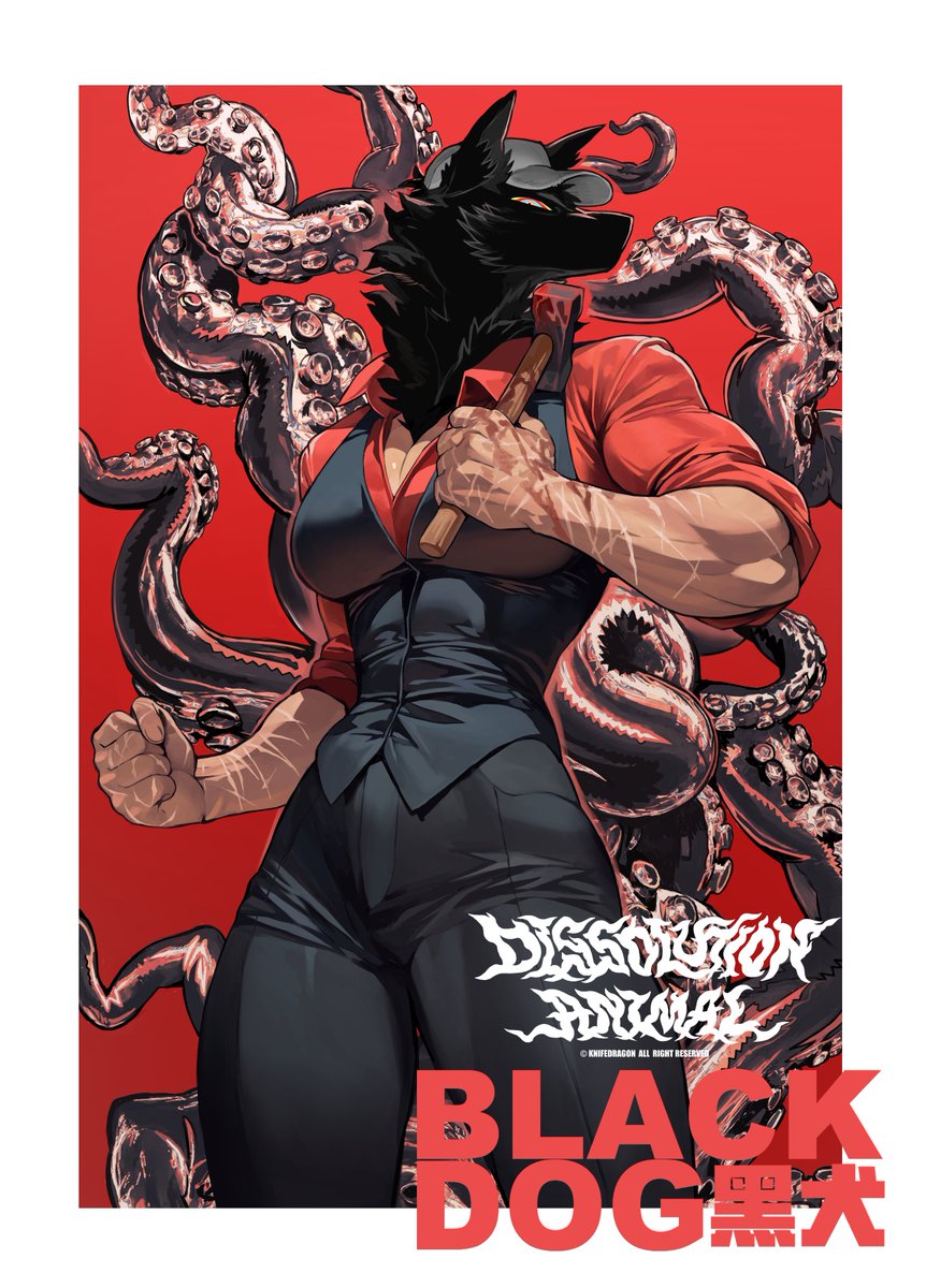 telsonknife's tweet photo. BLCKDOG’s giclée print is now available! Also comes with UV sticker! (link in replies) https://t.co/usCts1dv2e