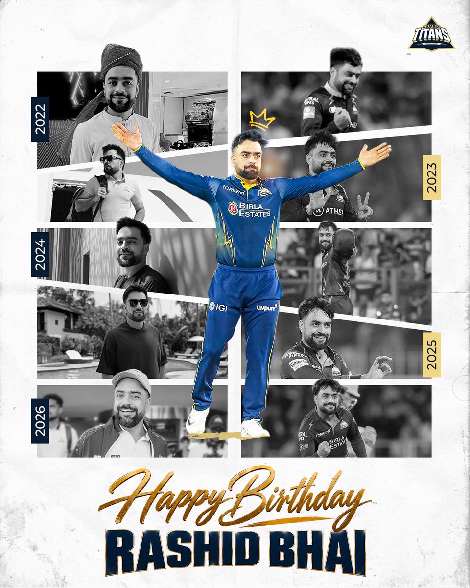 gujarat_titans's tweet photo. Titans Fam ka favourite bhai… 𝗥𝗮𝘀𝗵𝗶𝗱 𝗯𝗵𝗮𝗶 💙😌 https://t.co/gQER3QVKxk