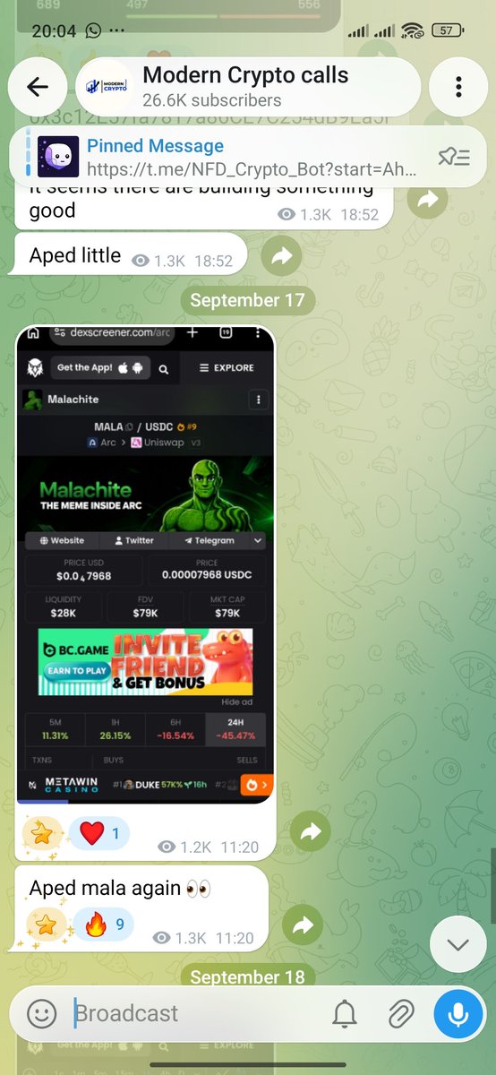 ModernSignals's tweet photo. 300% up on $mala https://t.co/hoy2LEgymw