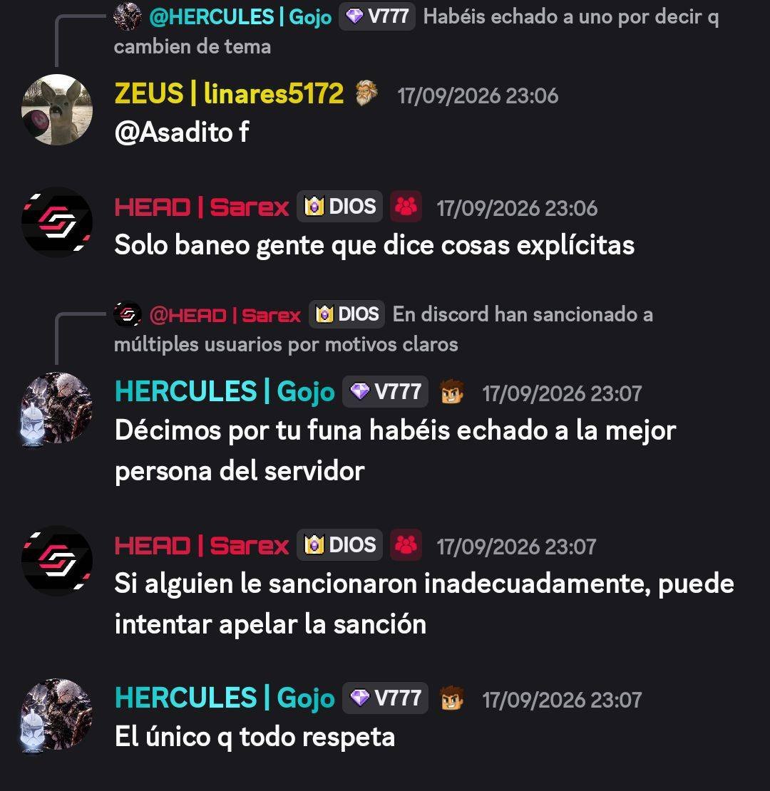 aniversariodios's tweet photo. En el día de ayer muchos usuarios de la comunidad estuvieron dialogando y quejándose de las recientes actitudes de Sarex y el tema demoteados.

En las capturas se puede ver que Sarex dice que sólo sancionará a los que le falten el respeto directivamente, la usuaria mariaax5 fue https://t.co/OtLjTjlpvv