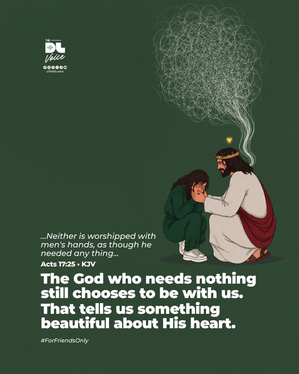 TheDLvoice's tweet photo. It is great that you want to work for God, but it is greater if you are ready to walk with God.
#ForFriendsOnly

🖼️ @LordTimothy3 https://t.co/UXlv0M1idc
