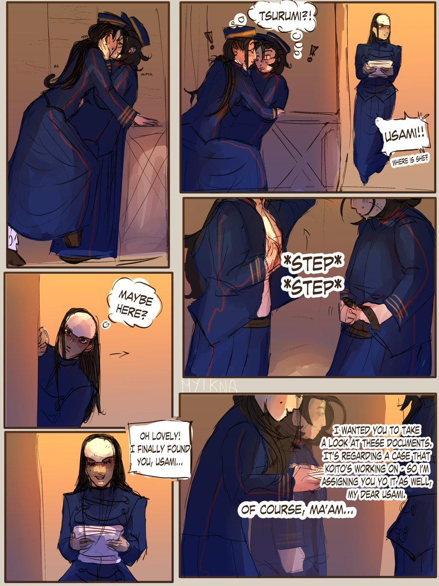 mytkna's tweet photo. Fem angsty Usao comic! I never do angst so forgive if corny sob… #usao #usamitokishige #ogatahyakunosuke #goldenkamuy #goldenkamuyfanart https://t.co/PsQRdZvZsw