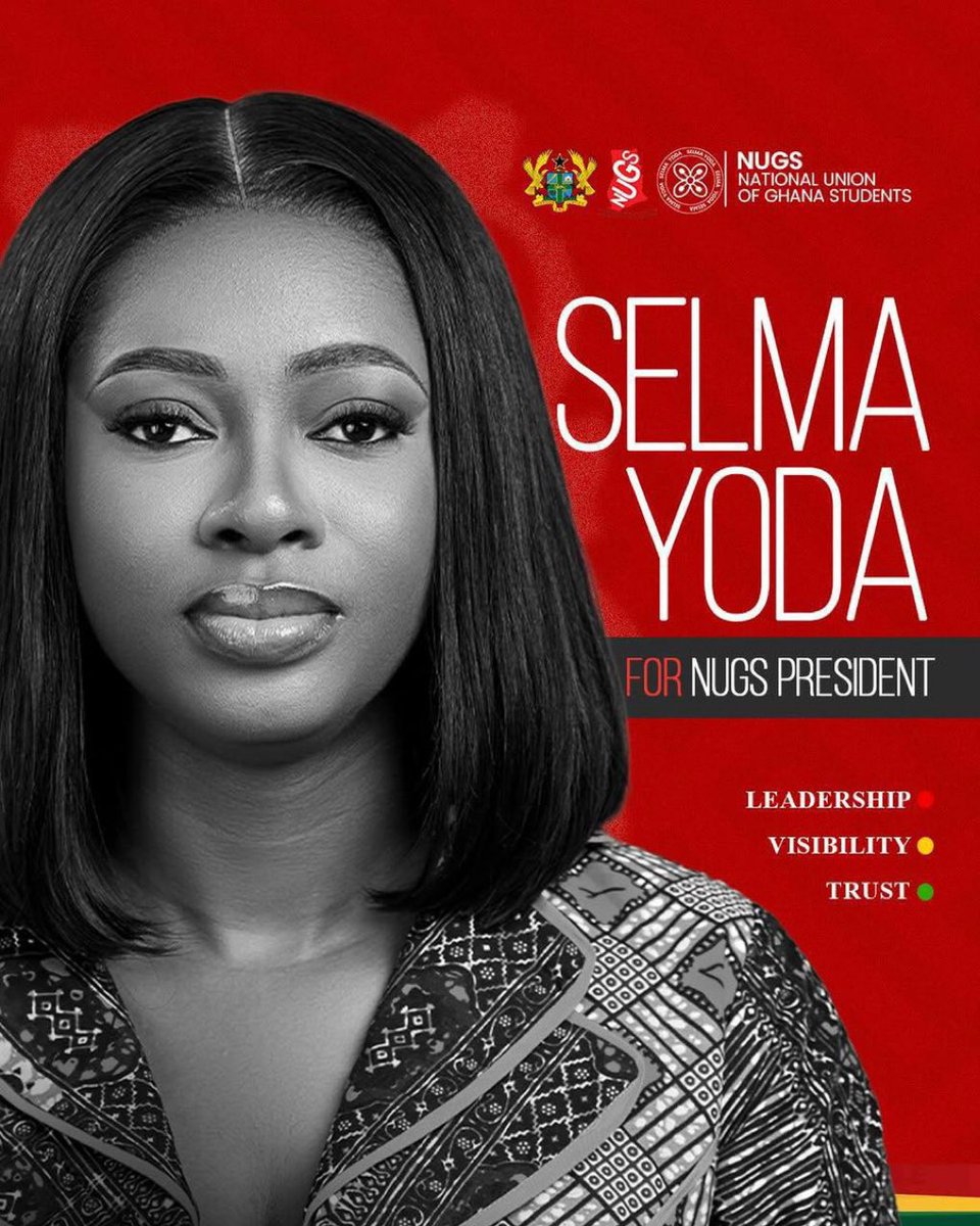 kojoray2's tweet photo. Your voice. Your interests. Your representation.

Vote @selma_yoda for NUGS President! 
🇬🇭 https://t.co/rB6XaJp0Ci