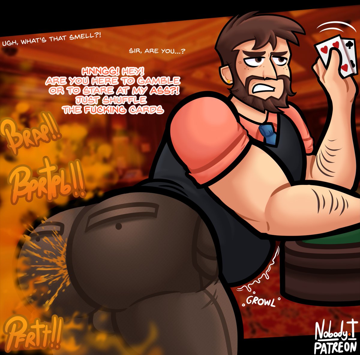 NobodyThisvid's tweet photo. Ted is an expert poker player, and he never walks away from a good game - even if his ass won't stop farting in front of everyone at the casino.
cw: farting #fart #malefarting #eproctophilia #malefarts #fartfetish #farting #gayfarts #facefarting https://t.co/cd6svA8Ypq