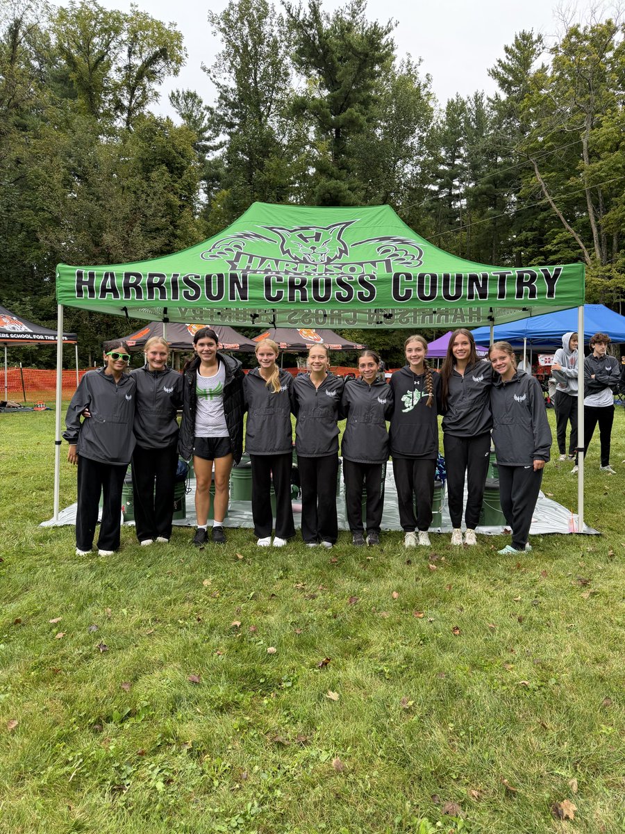 HarrisonHSCC's tweet photo. Congratulations to the girls' XC for earning 1st place 
Abigail Dunn 4th place 20:12.19 (PR)
Chloe Butler 7th place 20:30.6 (PR)
Ella Russell 17th place 21:02.9 (PR)
Caragan Connelly 19th place 21:11.4
Kayla Kirby 20th place 21:11.8
Peyton Reid 22nd place 21:17.7 (PR)
#ThinkBig https://t.co/8rTs2GAqFq