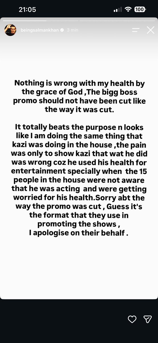 _Kingxd01's tweet photo. Qazi is not just in the episode, he’s on Salman’s story too 😂😂

Qazi has literally taken over everywhere! I doubt Salman has ever posted a contestant on his story this much before.

 #QaziTouqeer #BigBoss20 https://t.co/9abKjZDzLB