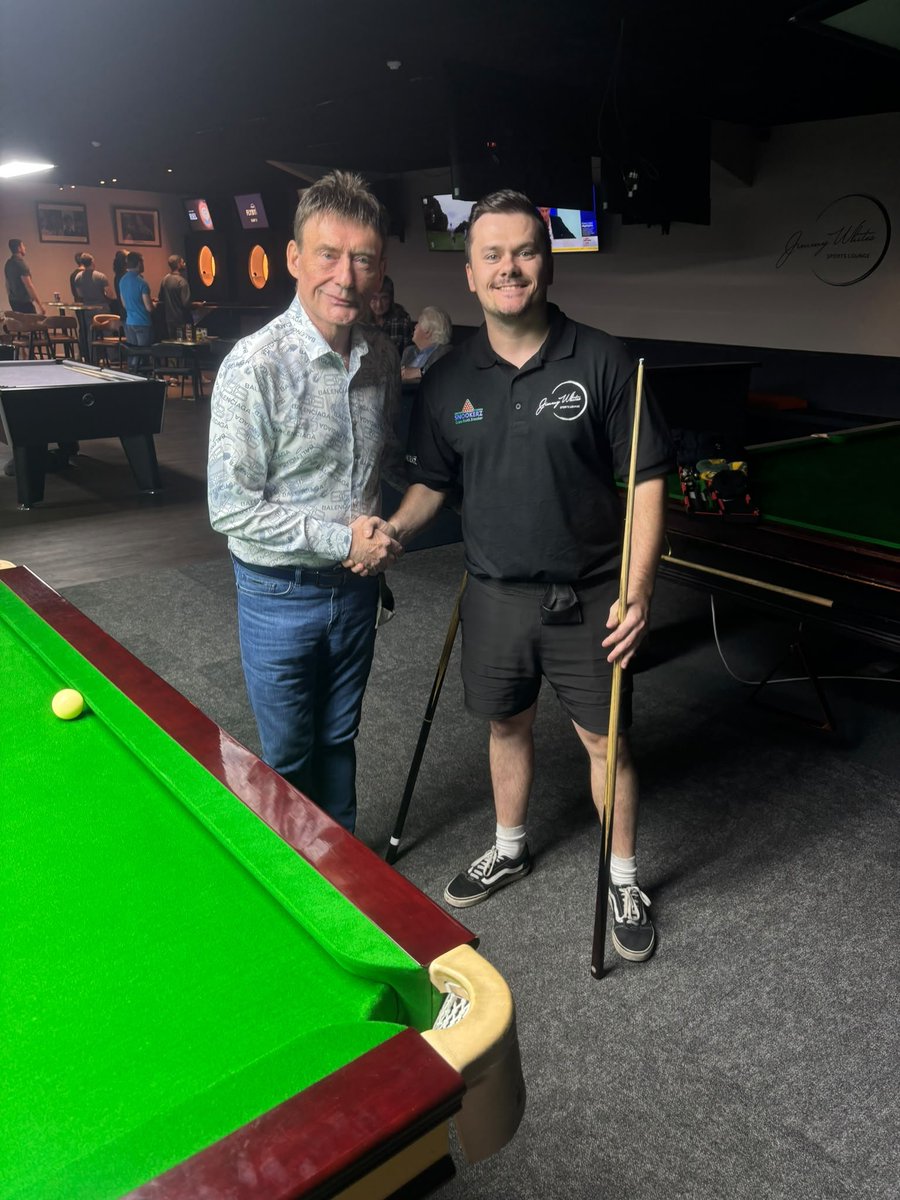 CueSurrey's tweet photo. Congratulations to @jimmywhite147 for winning the JWSL Handicap. Jimmy, who was giving 60+ starts to decent club players , knocked in a couple of tons ( and was on a max as far as the yellow) in what was an impressive display . A big well done to George McCauley who gave a great account of himself in the final .

Full results (Handicaps in brackets) https://t.co/Hu5glhA7PY

More info about JWSL Member Handicaps : https://t.co/G5rWMWAGWo

#snooker #JimmyWhite #Jwsl 
@cruciblecrush @kellietext @MarketingYou__ @philhaigh_ @snookercuestars @thesnookerhall @shots_pb @M18Snooker @WineRackPod @emlblackburn @JonesKelvin  @Snooker_WAG @FaZeV1NYT @RobJF24