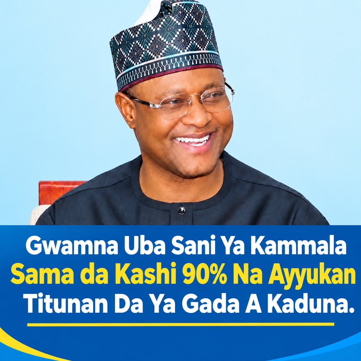 Abdool85's tweet photo. Gwamna Uba Sani Ya Kammala Sama da Kashi 90% Na Ayyukan Titunan Da Ya Gada A Kaduna

Gwamnan Jihar Kaduna, Sanata Uba Sani, CON, ya ci gaba da wanzar da shugabanci nagari ta hanyar cika alƙawari na kammala ayyukan da ya gada tare da yin wasu sababbi. 

Yayin da gwamnatinsa ke aiwatar da sabbin ayyukan tituna sama da 160 masu tsawon kilomita 1,355 a faɗin jihar, musamman a yankunan karkara, ƙauyuka da biranen da ba su da isassun ababen more rayuwa, wanda hakan bai hana shi kammala ayyukan titunan da ya gada daga gwamnatin da ta gabata ba.

A halin yanzu, gwamnatin Uba Sani ta kammala fiye da kashi 90% na ayyukan titunan da ta gada, yayin da take ci gaba da gudanar da sauran kaɗan da suka rage.

Matsayin Ayyukan Da Aka Gada

Kaduna Ta Arewa (Zone I):

- Hanwa Ruga zuwa Hanwa Yangoro — An kammala.
- Dogon Bauchi zuwa Kakiyayi zuwa Dakace tare da gada — An kammala.

Kaduna Ta Tsakiya (Zone II):

- Titin Ohinoyi — An kammala.
- Titin Sultan Surame — An kammala.
- Hanyoyin Unguwan Sarkin Musulmi zuwa Isa Kaita — An kammala.
- Titin Nassarawa Flour Mills — An kammala.
- Titin Rabah zuwa Tashar Jirgin Ƙasa ta Rigasa tare da ƙarƙashin gada a Nnamdi Akiwe — Ana ci gaba da aiki.
- Titin Pan Drive zuwa Television zuwa Sabon Tasha — Ana ci gaba da aiki.
- Titin Aliyu Makama zuwa Kabala Costain — Ana ci gaba da aiki.

Kaduna Ta Kudu (Zone III):

- Titin NEPA Roundabout zuwa Unguwan Rimi a Kafanchan — An kammala.
- Titin Hospital Road a Kafanchan — An kammala.

Gwamnatin Kaduna ƙarƙashin jagorancin Gwamna Uba Sani ta ce manufarta ita ce tabbatar da cewa ba  za ta watsar da duk wani aikin da zai amfani al’umma ba.  A cewarta manufar gwamnati shi ne ta yi ayyukan da za su samar wa al’umma cigaba, ya bunƙasa kasuwanci da kuma sauƙaƙa rayuwar al’umma.