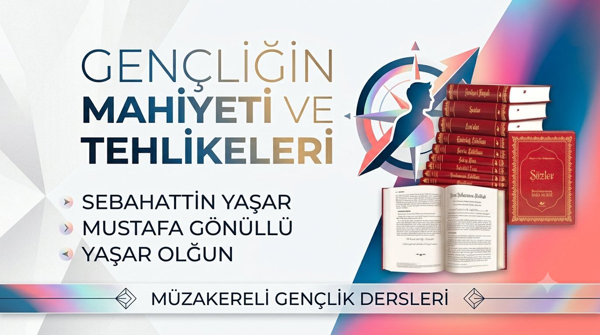 senolberk's tweet photo. Gençliğin mahiyeti ve tehlikeleri

Sebahattin Yaşar
Mustafa Gönüllü
Yaşar Olğun

MÜZAKERELİ GENÇLİK DERSLERİ
CANLI YAYIN:19 EYLÜL 2026 SAAT 22:00
🍀
HÜR ASYA TV https://t.co/UxgrRciMzZ
HÜR ASYA HABER https://t.co/LQ0ECdeOye https://t.co/FqKgX81dj1
