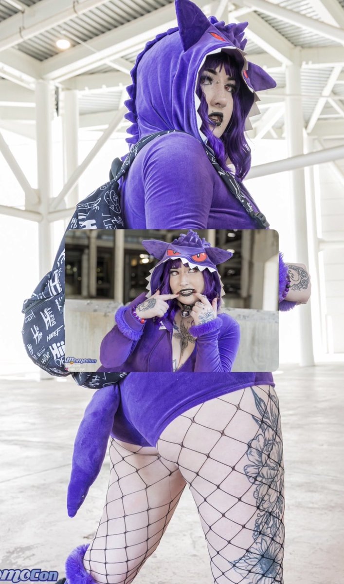 Danixwx's tweet photo. gengar moment #cosplayㅤㅤㅤㅤㅤㅤㅤ https://t.co/dqepTfTokf