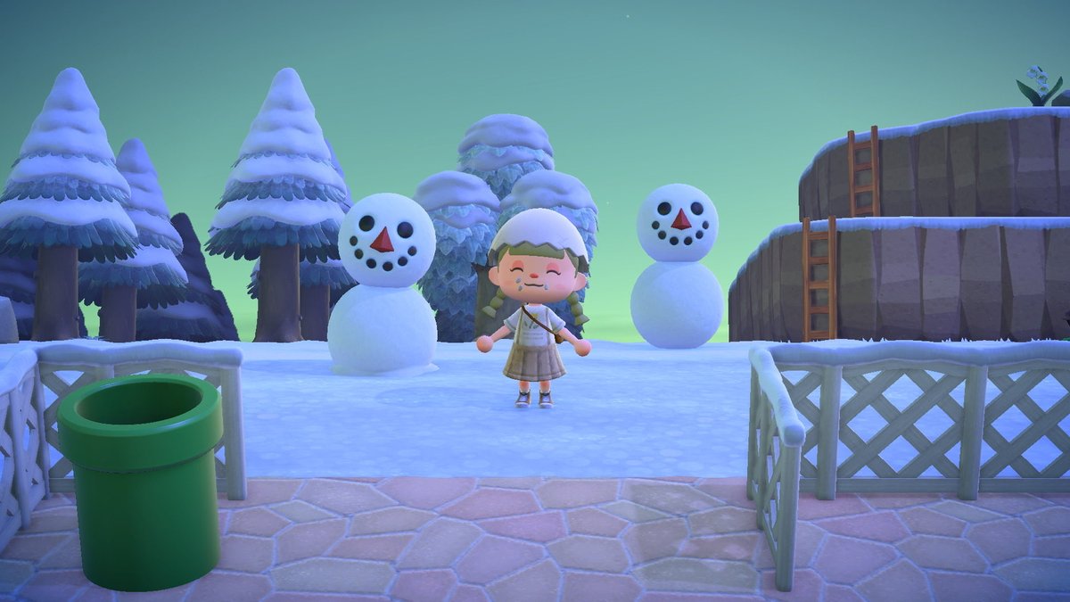 uribow_0373's tweet photo. やっと日付変更して雪だるま☃️作る時がきた.ᐟ.ᐟ
打倒.ᐟ.ᐟ冬レシピ制覇.ᐟ.ᐟｯｼｬｵﾗ~.ᐟ.ᐟ
#あつ森 https://t.co/6JjvXHe9BR