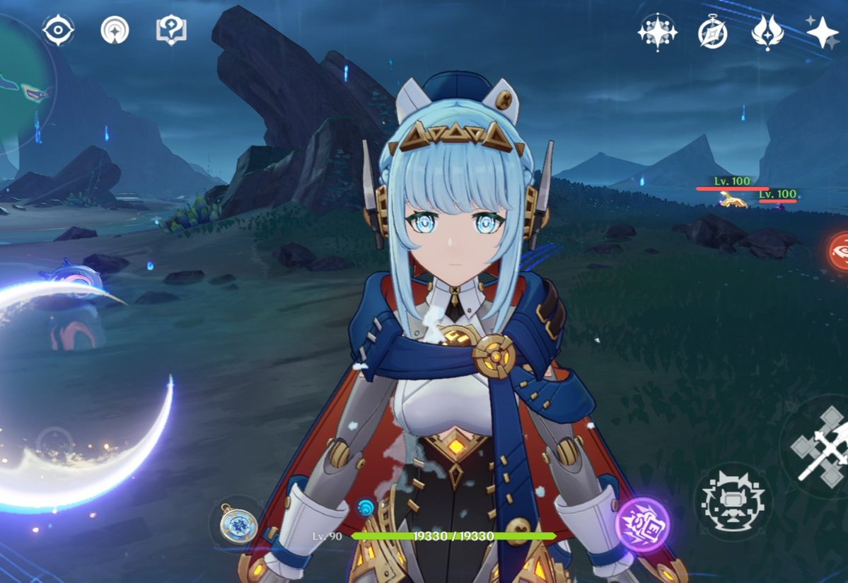Tatah_Tintesh's tweet photo. It's been a year since Ineffa was released, and I never noticed the hat she was wearing XD

#genshinImpact 
#Ineffa #hat #genshin https://t.co/WGhIC6SjO8