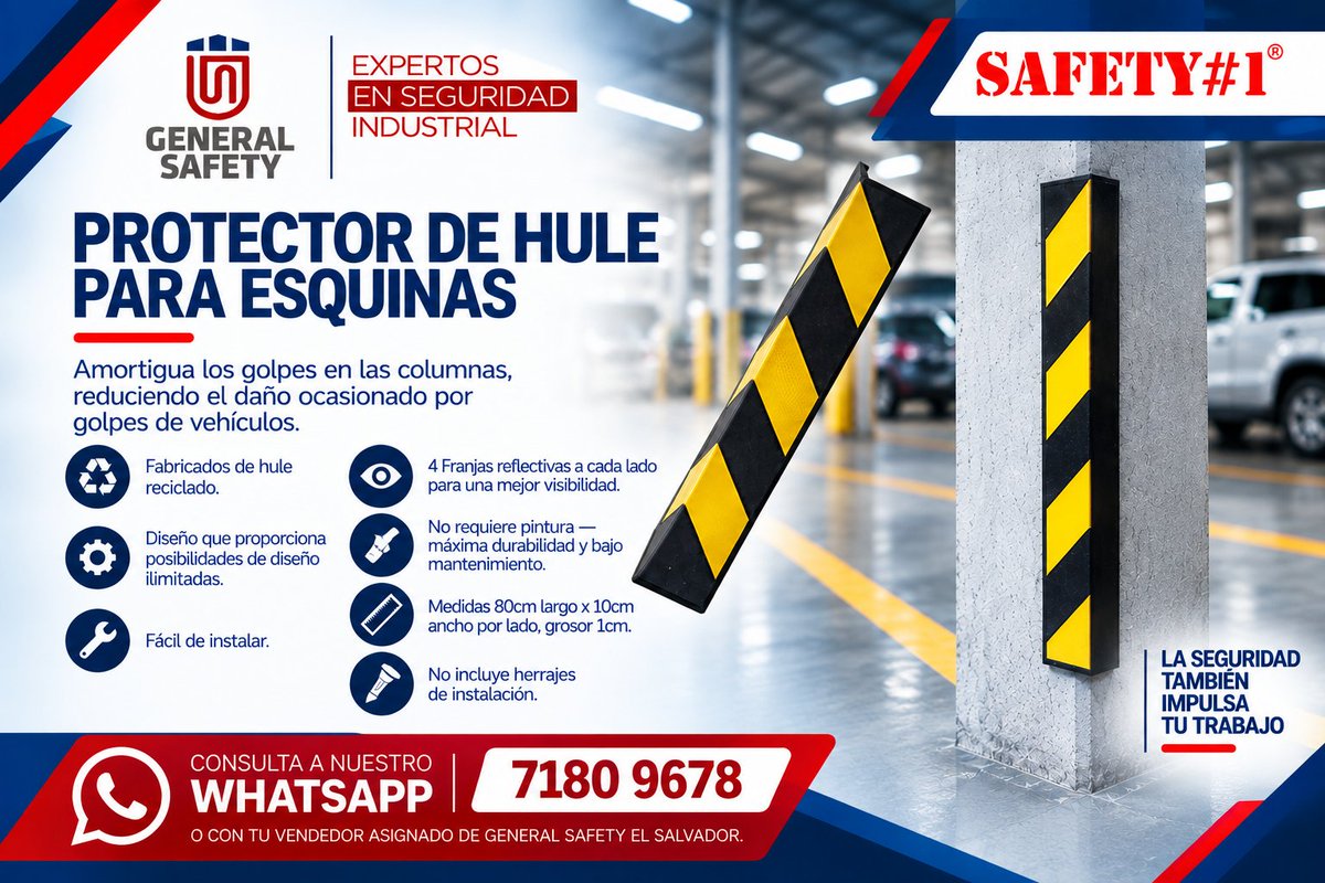 GeneralSafetyES's tweet photo. Seguimos presentándote los productos del mes, todos eficientes en el orden y la señalización de tus instalaciones. Consulta sobre ellos al whatsapp 7180 9678 o con tu vendedor asignado de General Safety El Salvador. #contruccion #logistica #seguridadindustrial https://t.co/UKdBvbWFYx