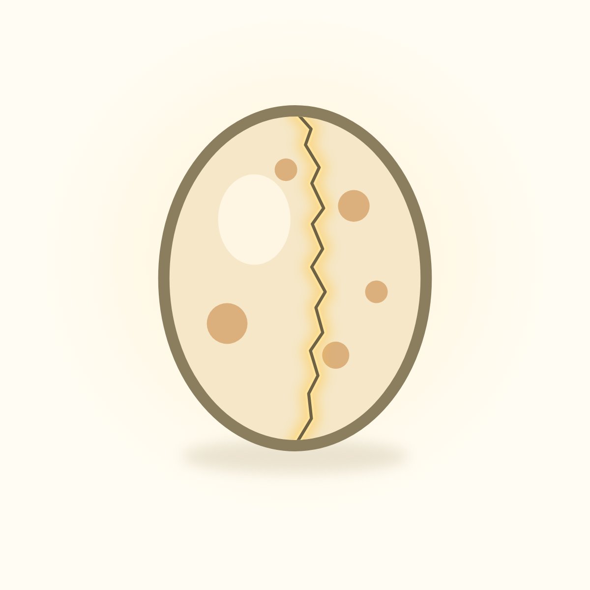 bobibirdcoin's tweet photo. Every Bobi will start as this egg.

One shell for all three species. Same colour, same speckles, no hint in the shape. Nobody can tell what's inside by looking at it.

Day one, a clean shell. Day two, a fine crack. Day three, light through the crack. Then it will hatch. https://t.co/IpnuBA2yr3