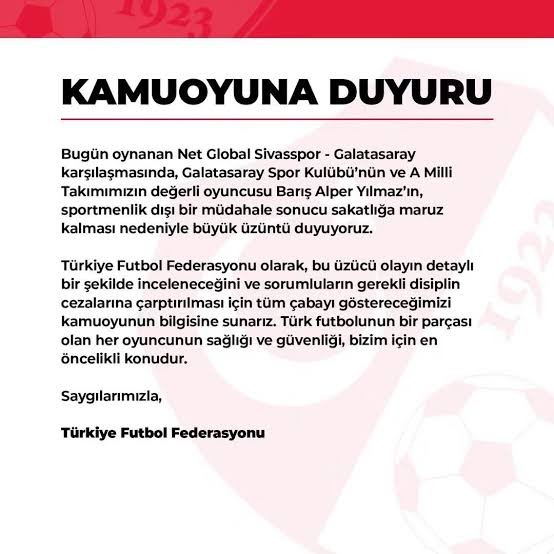 SirinFenerli's tweet photo. Ozan Tufan için de büyük üzüntü duyuyor musunuz? @TFF_Org https://t.co/MiUe2KP0z0