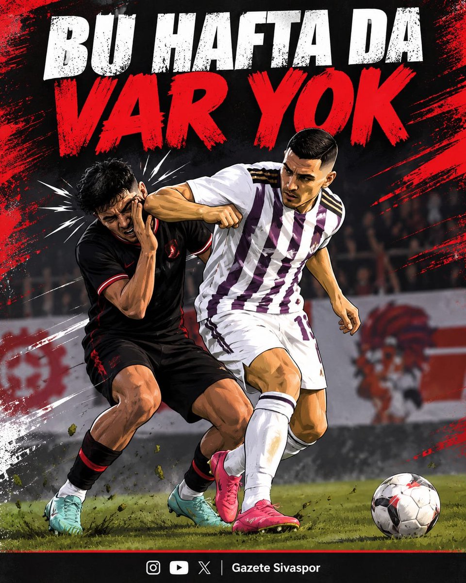 gazetesivasspor's tweet photo. Ankara Keçiörengücü - EB Sivasspor maçında Sivassporlu futbolcuya atılan dirseğe maçın hakemi kırmızı kart vermedi. VAR hakemi de müdahale etmedi. https://t.co/bxvZHMC6uI