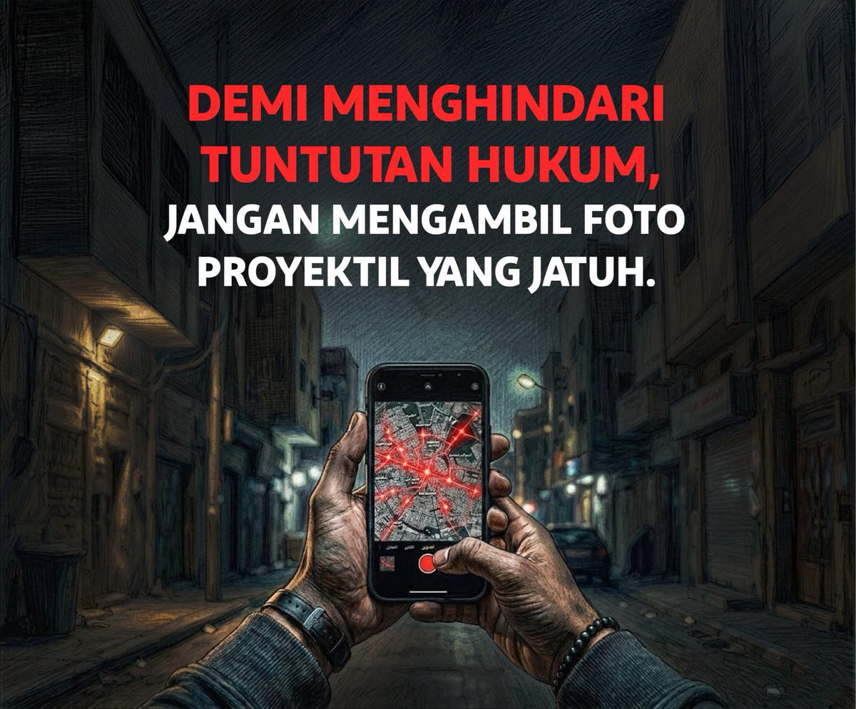 Labeebhubb's tweet photo. PERINGATAN ‼️
Memotret atau memublikasikan lokasi jatuhnya rudal dan drone, serta operasi pencegatannya, dapat membuat Anda menghadapi tuntutan hukum.

#لاتصور_الامن_مسووليتنا https://t.co/ks22kUwkki