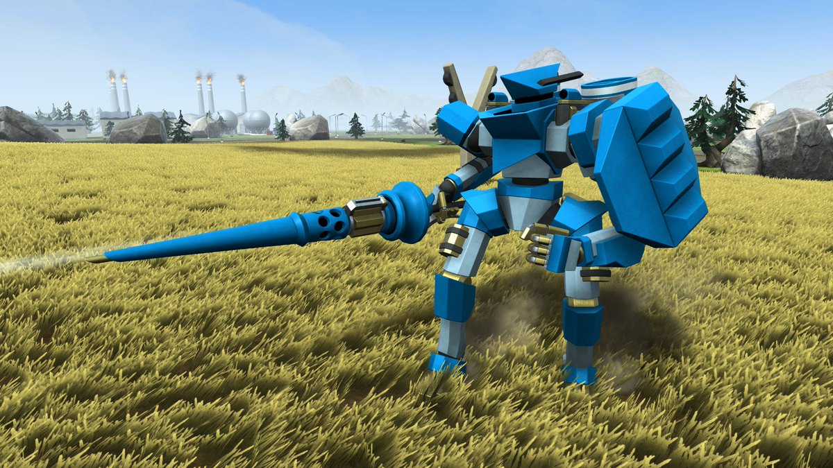 AirborneGames's tweet photo. The latest Granvir updated added 7 armatures with shoulder mounted shields to bolster the melee defensive capabilities of your mech but the real reason to equip them is for fashion. Which shoulder shield is your favorite? More down below. https://t.co/AARw42weJN