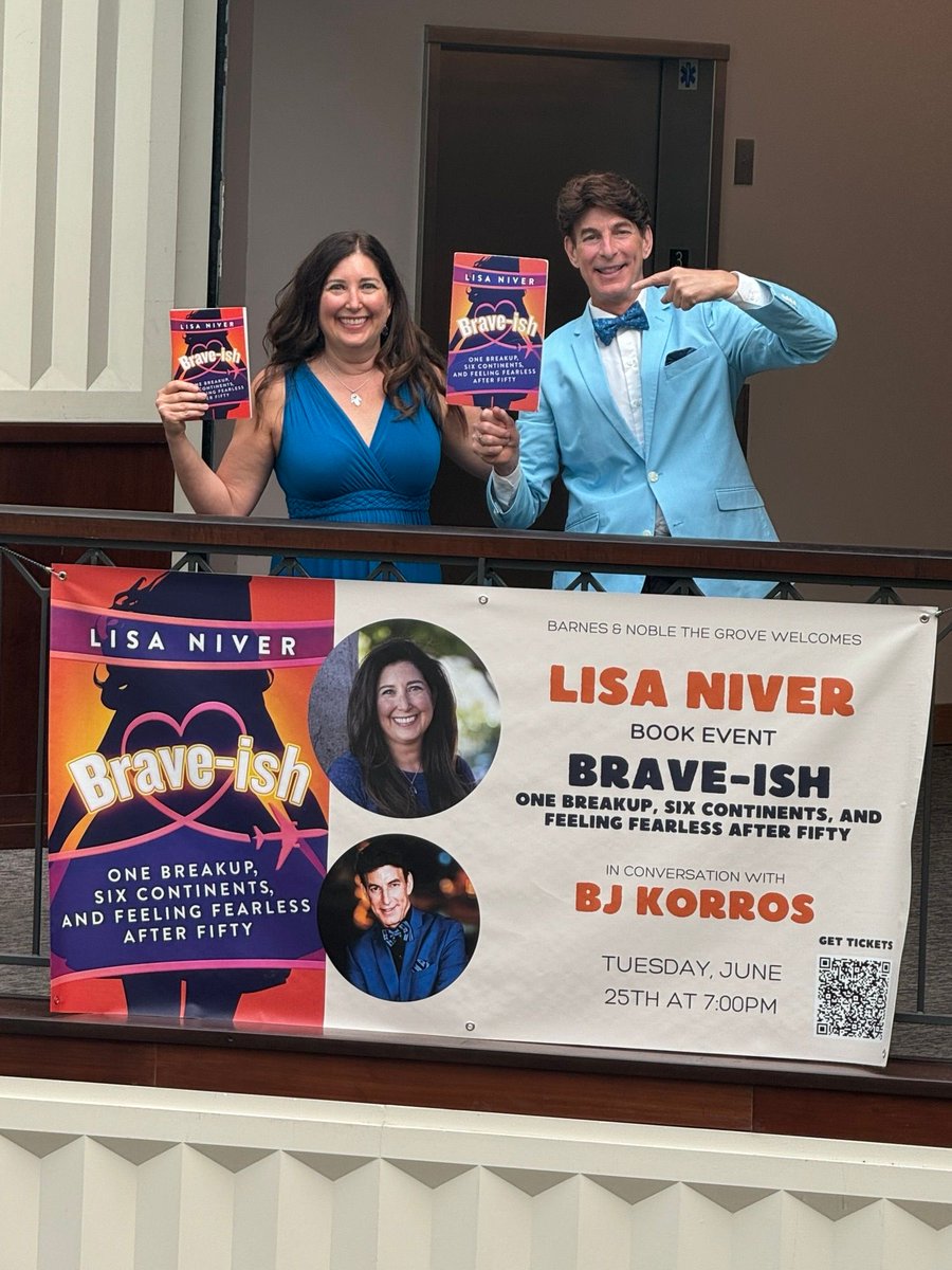 LisaNiver's tweet photo. 🎂 BRAVE-ish is THREE today! 🎉 Three years ago today, BRAVE-ish: One Breakup, Six Continents, and Feeling Fearless After Fifty arrived in the world. And honestly, it feels impossible to celebrate this birthday without thinking about how many people helped bring this book to life.
I’m incredibly grateful to my agent Chip MacGregor, Debbie Englander and everyone at Post Hill Press, my developmental editor Ann Campbell and all the editors, publicists and PR people who helped shape, polish, promote and share this book.
I’m grateful for the friends who took countless calls while I was writing and editing, listened to me talk through the 50 Before 50 project, encouraged me to keep going and celebrated the adventures along the way.
And I’m grateful for every destination, tourism board, travel company, TV show, podcast host, journalist, editor, interviewer, bookseller, event organizer and reader who has given BRAVE-ish a place in their world.
Three years, 12 book awards, countless adventures and SO many wonderful people later, I’m still amazed by the support this book has received. Truly, it has been unbelievable. ❤️
Writing BRAVE-ish changed my life. But the greatest gift has been everything that happened because of it — the conversations, connections, opportunities, adventures and reminders that being brave doesn’t mean being fearless. Sometimes it means taking the next step, saying YES to something new and making your own map.
Thank you to everyone who has been part of this journey. I could never have imagined where this book would take me — or how many wonderful people I would meet along the way.
Happy 3rd birthday, BRAVE-ish! 🥂🗺️❤️
Here’s to the next chapter… and the next YES.
https://t.co/wzspeQ8ABi
@PostHillPress @SimonBooks @simonschuster @BNEventsGrove @BNBuzz @TheJetSetTV