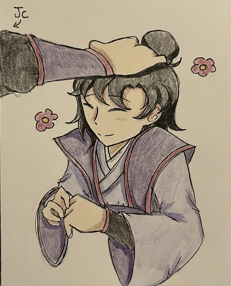 zizhenouyang's tweet photo. The Jiang clan robes are so pretty :DD
@sandushengshou1 @zidian4lyf 

// Zizhen in Jiang clan clothes ft. Jiang Cheng bc they’re so dear to me https://t.co/13vkKyIrJI