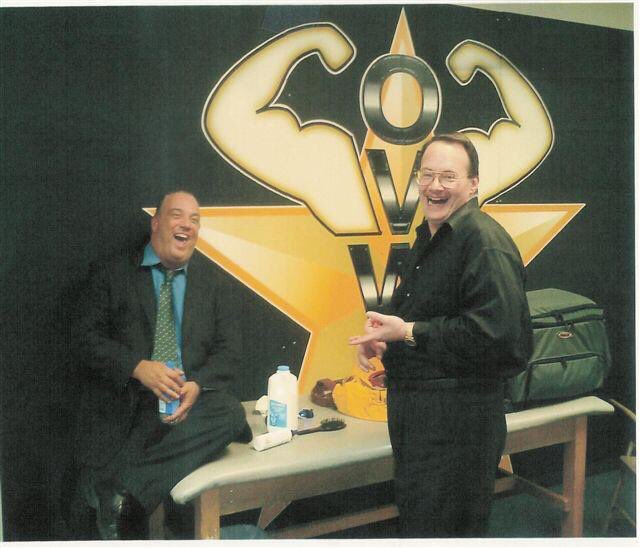allan_cheapshot's tweet photo. Anyone who knows the history between Jim Cornette and Paul Heyman realises just how surreal this photo was.

(Taken in 2005)

📷by Lance Storm. https://t.co/SHYozzkiiy