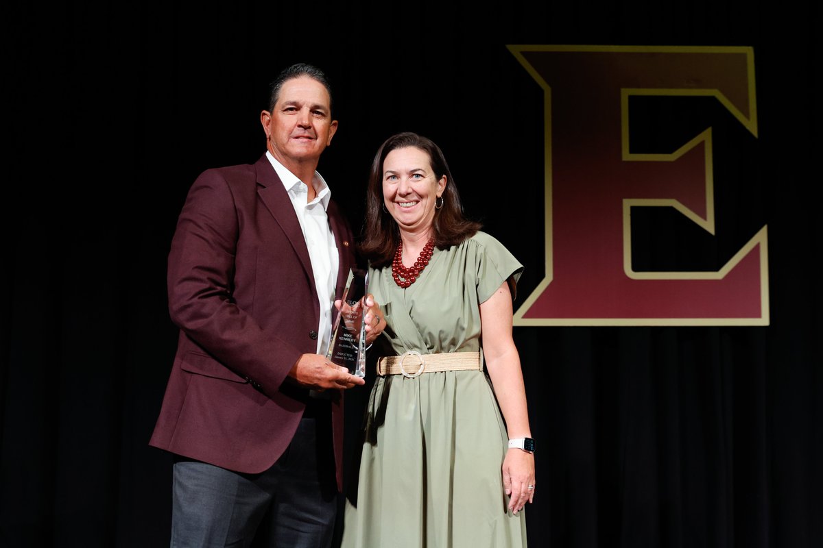 ElonBaseball's tweet photo. Immortalized. 👑

Congratulations to Mike Kennedy and Chase Austin on their induction into the Elon Athletics Hall of Fame! 

#PhoenixRising | #AED https://t.co/A47aYowANC