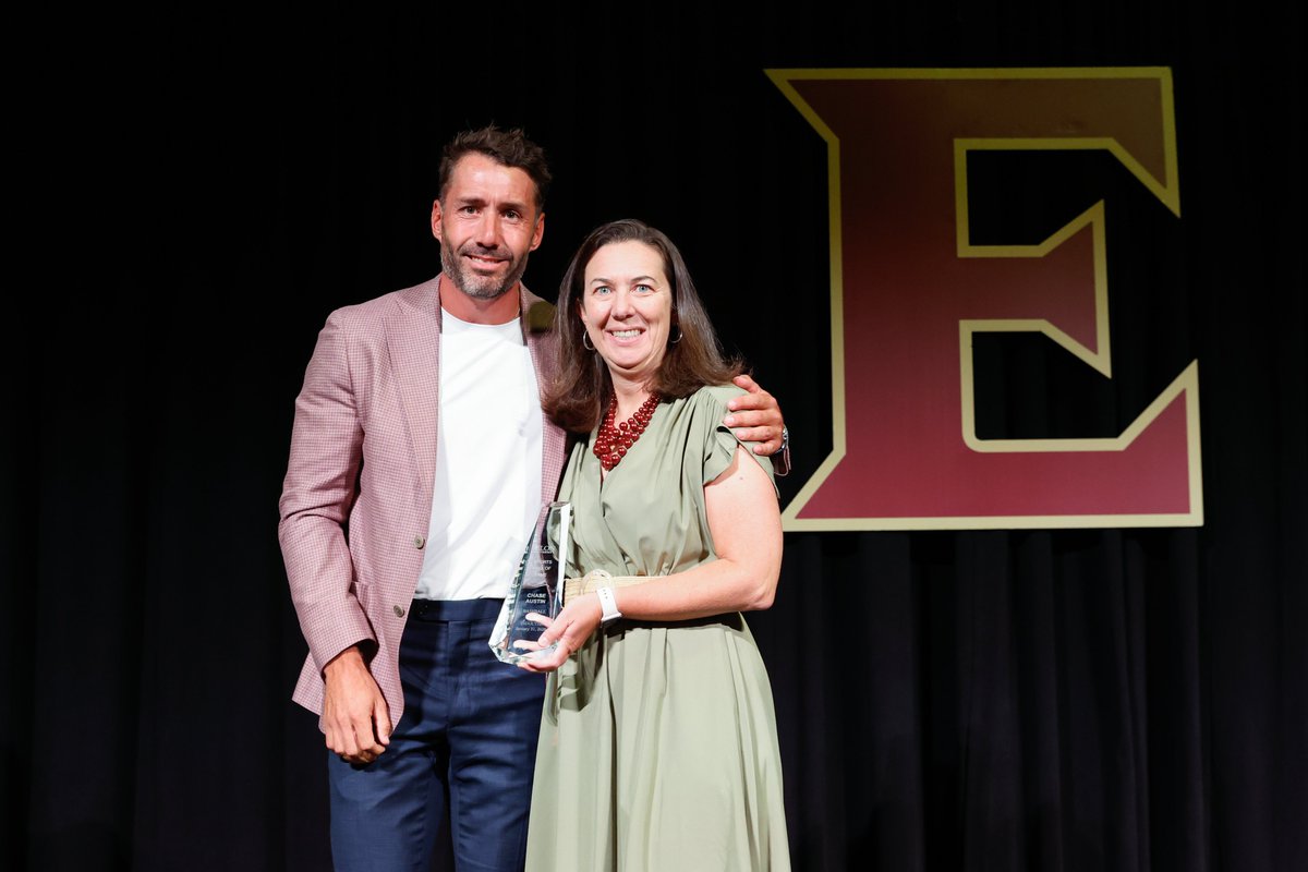 ElonBaseball's tweet photo. Immortalized. 👑

Congratulations to Mike Kennedy and Chase Austin on their induction into the Elon Athletics Hall of Fame! 

#PhoenixRising | #AED https://t.co/A47aYowANC