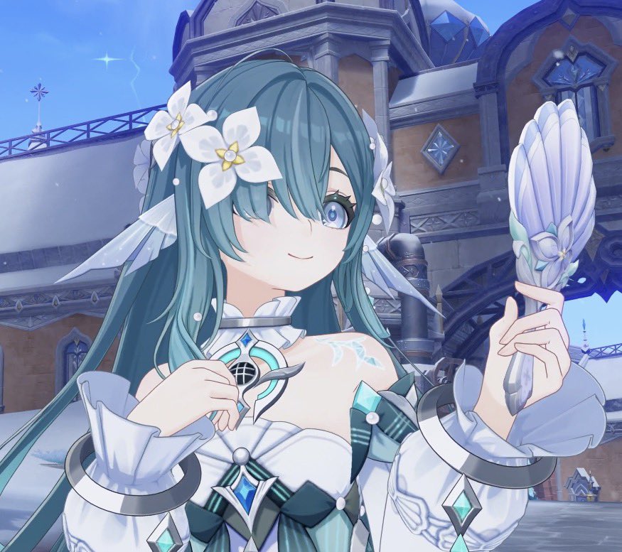 FenAyuquarium's tweet photo. They literally dropped a siren singer with a teal colour palette and treble clef+scale bar motifs 4 years later and I can’t even be mad bc Vodyanitsa is literally absolutely gorgeous and one of my favs so https://t.co/p3TAX6EAD9