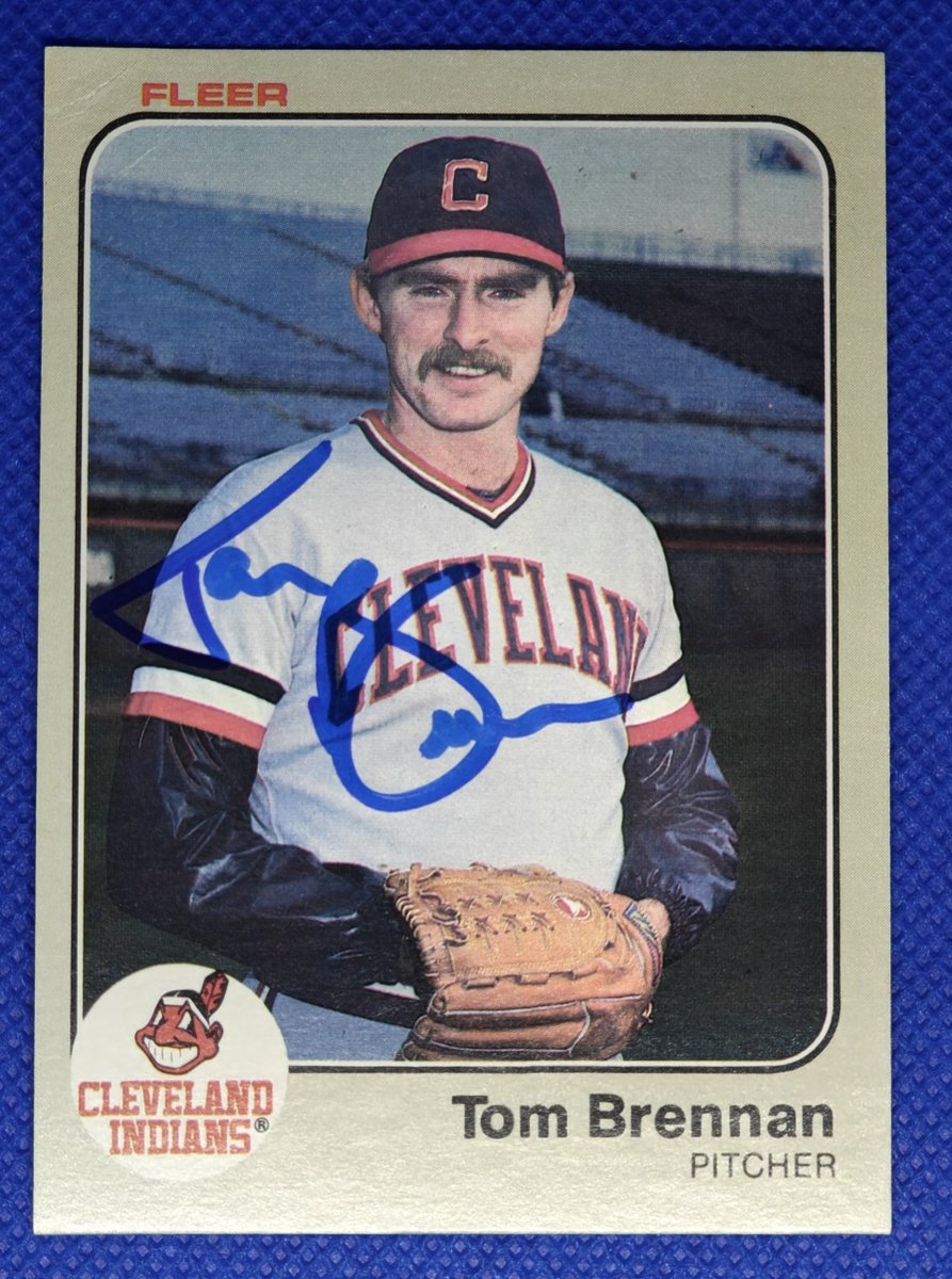 Gampagnolo's tweet photo. Today's TTM success: Tom Brennan on a 1983 Fleer. 16 days. 
#TTM #TTMBASEBALL #baseballautographs #ttmsuccess #baseballcards https://t.co/FInVII8cQa