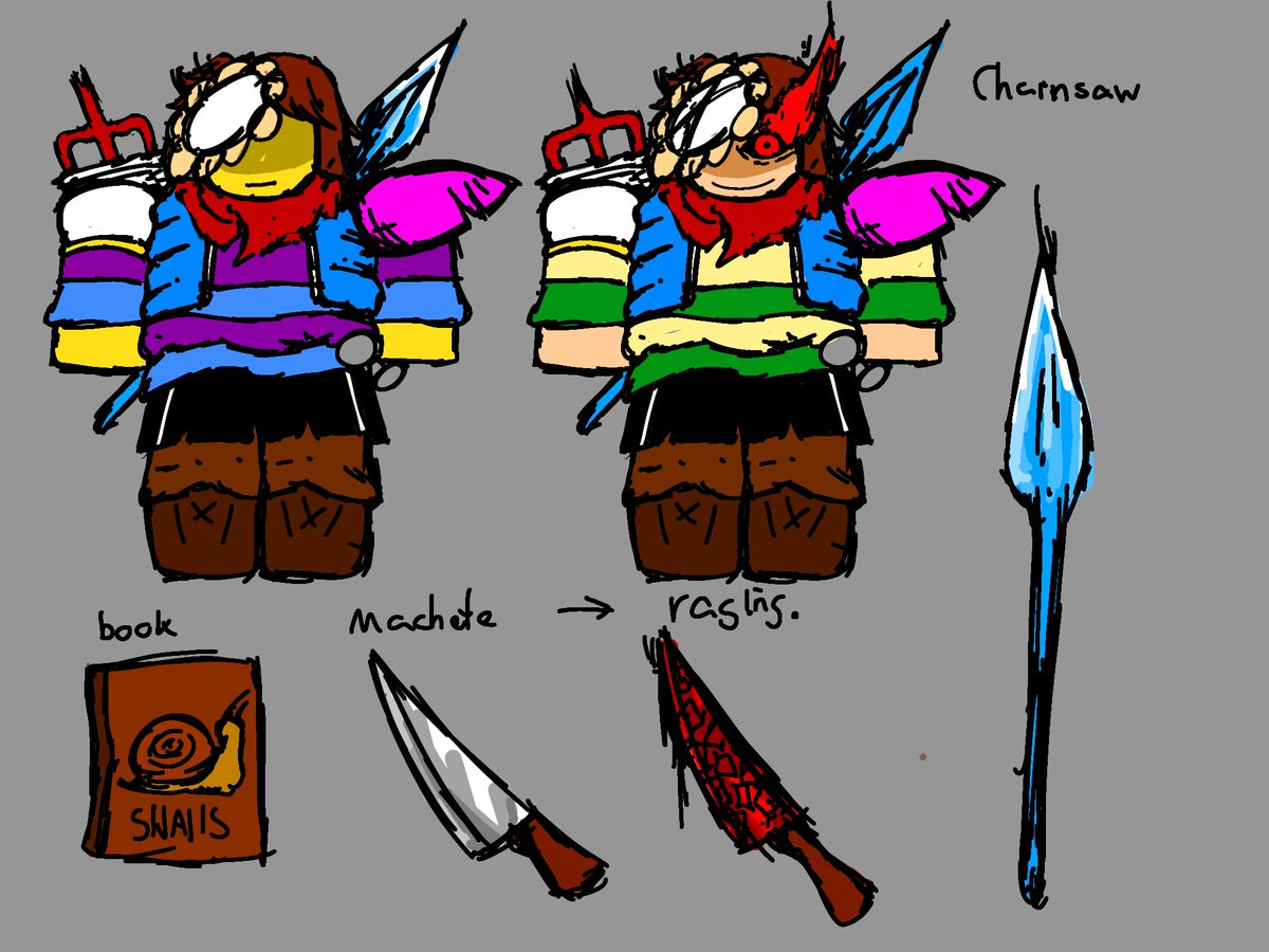 tmm2676's tweet photo. Revamped a old concept again! 
[Someone] said me to turn it more original... so I used the props from other undertale skins already ingame! 
#forsakenrblx #Forsaken #forsakenfanart #undertaleㅤ
(Old version. Is the last one) https://t.co/a7sxu2Jpwy