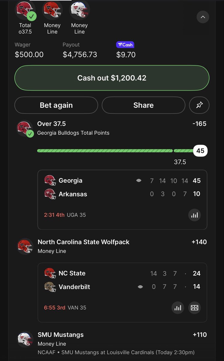 LEGENDARY_BETS_'s tweet photo. @__LordPenguin Easy wins to start the day and a 4k parlay need SMU! https://t.co/UFWg0tvFZk